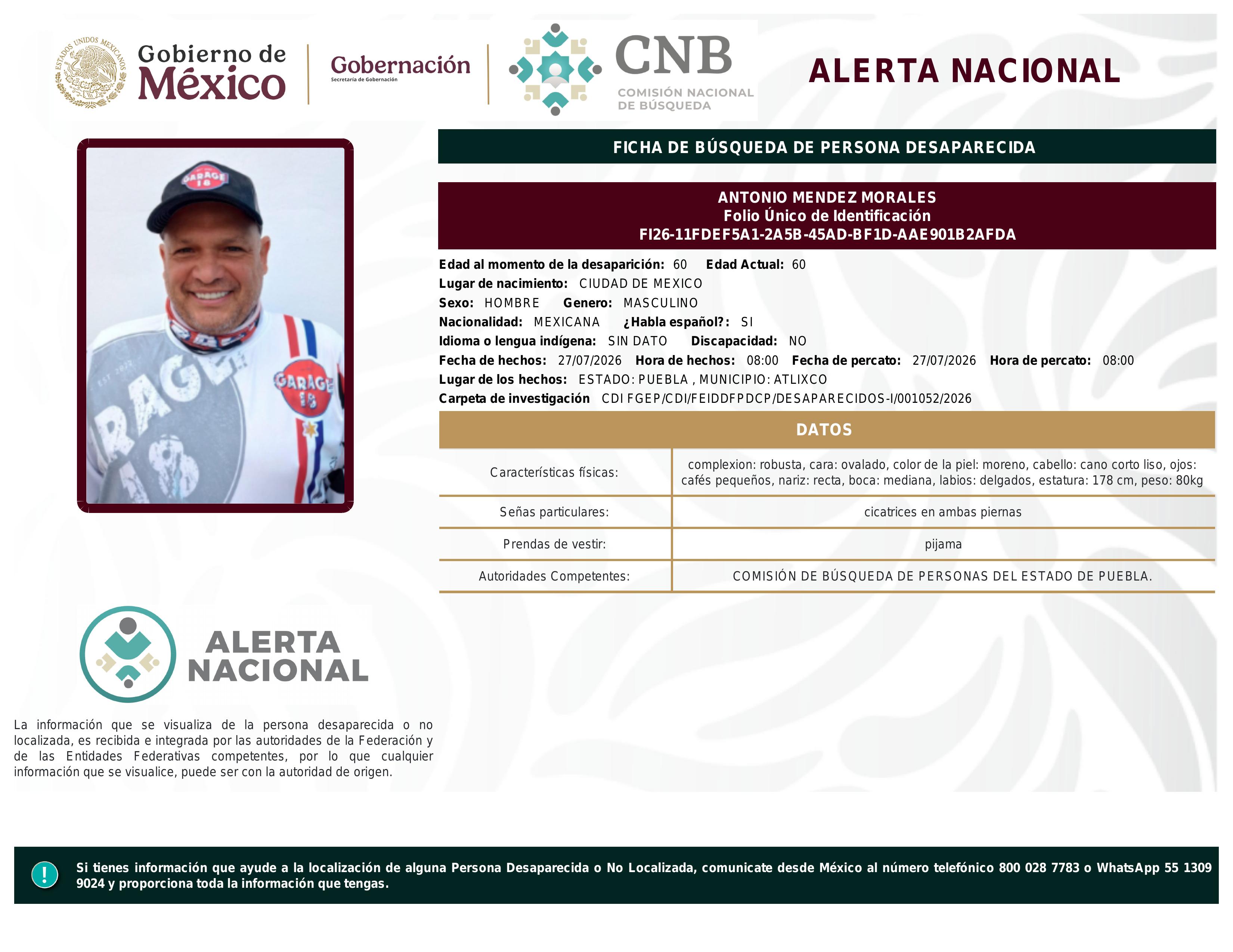 alerta nacional