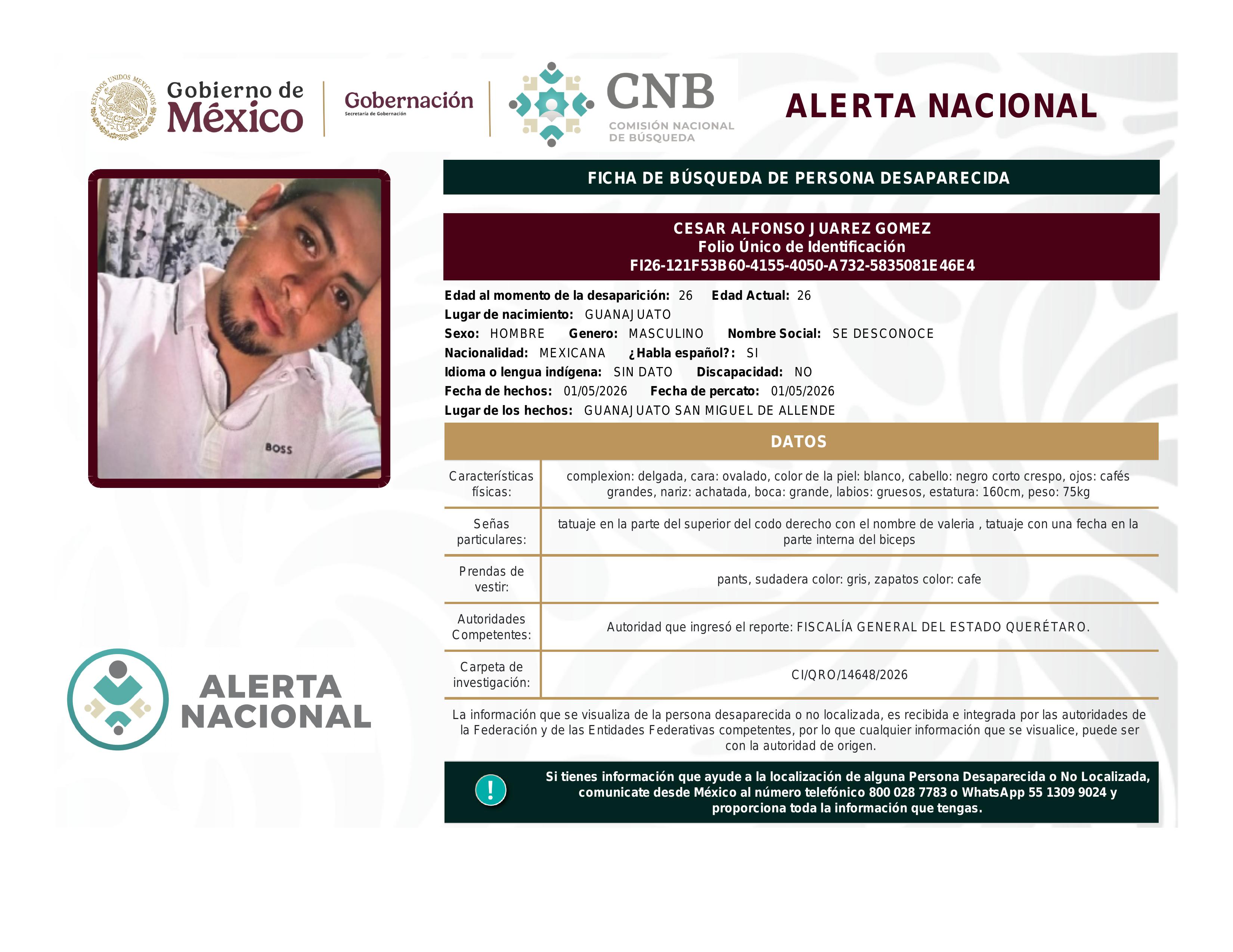 alerta nacional
