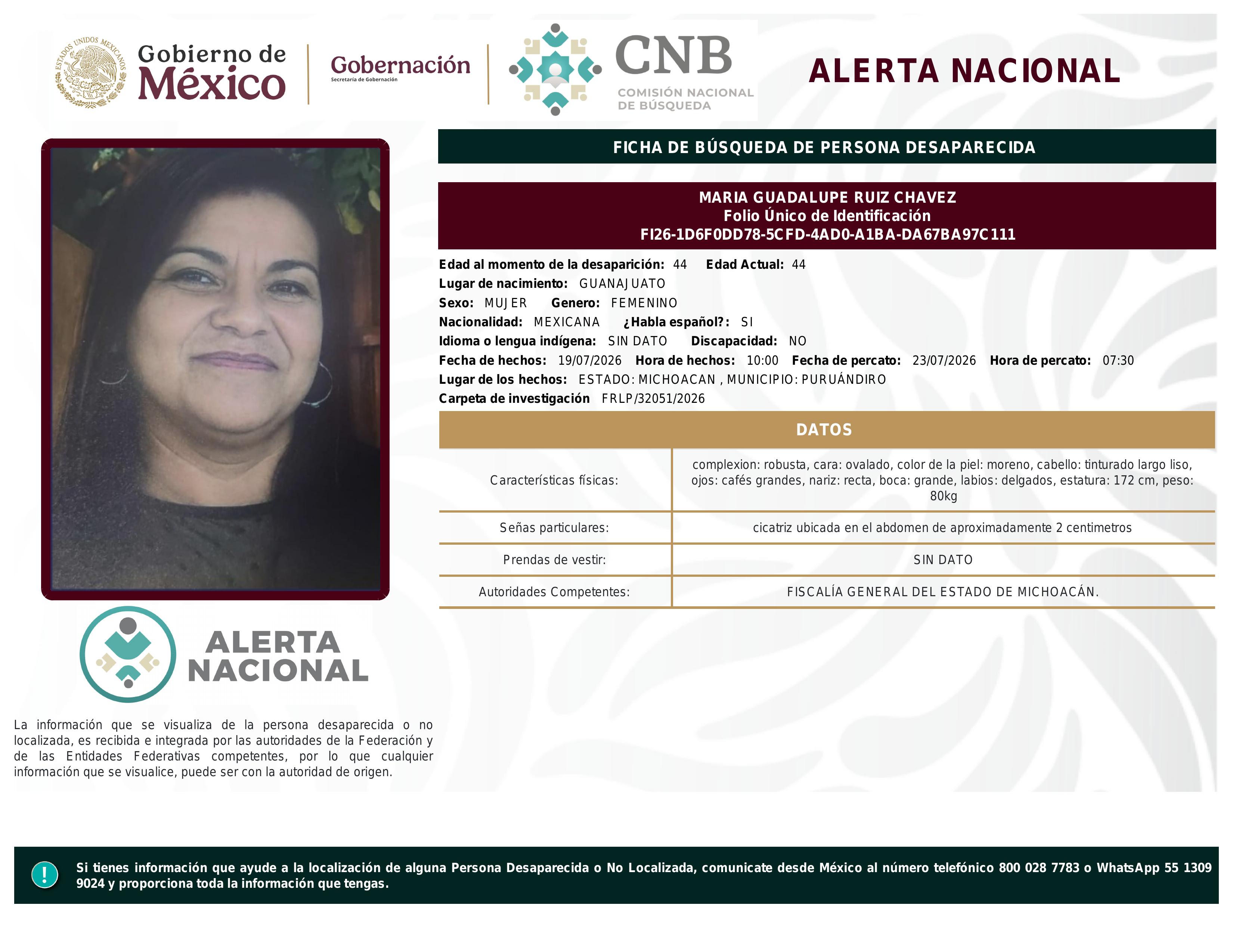 alerta nacional