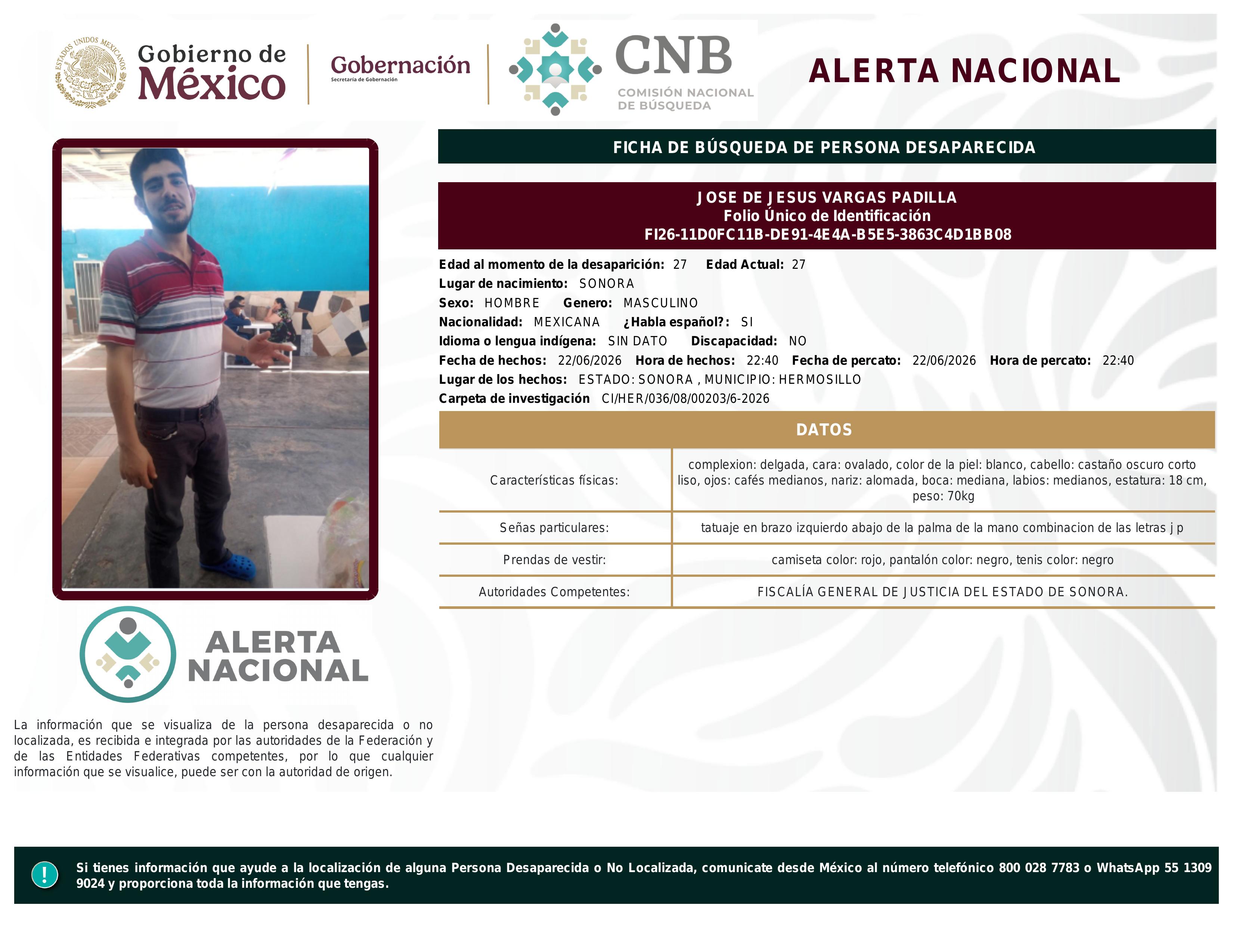 alerta nacional