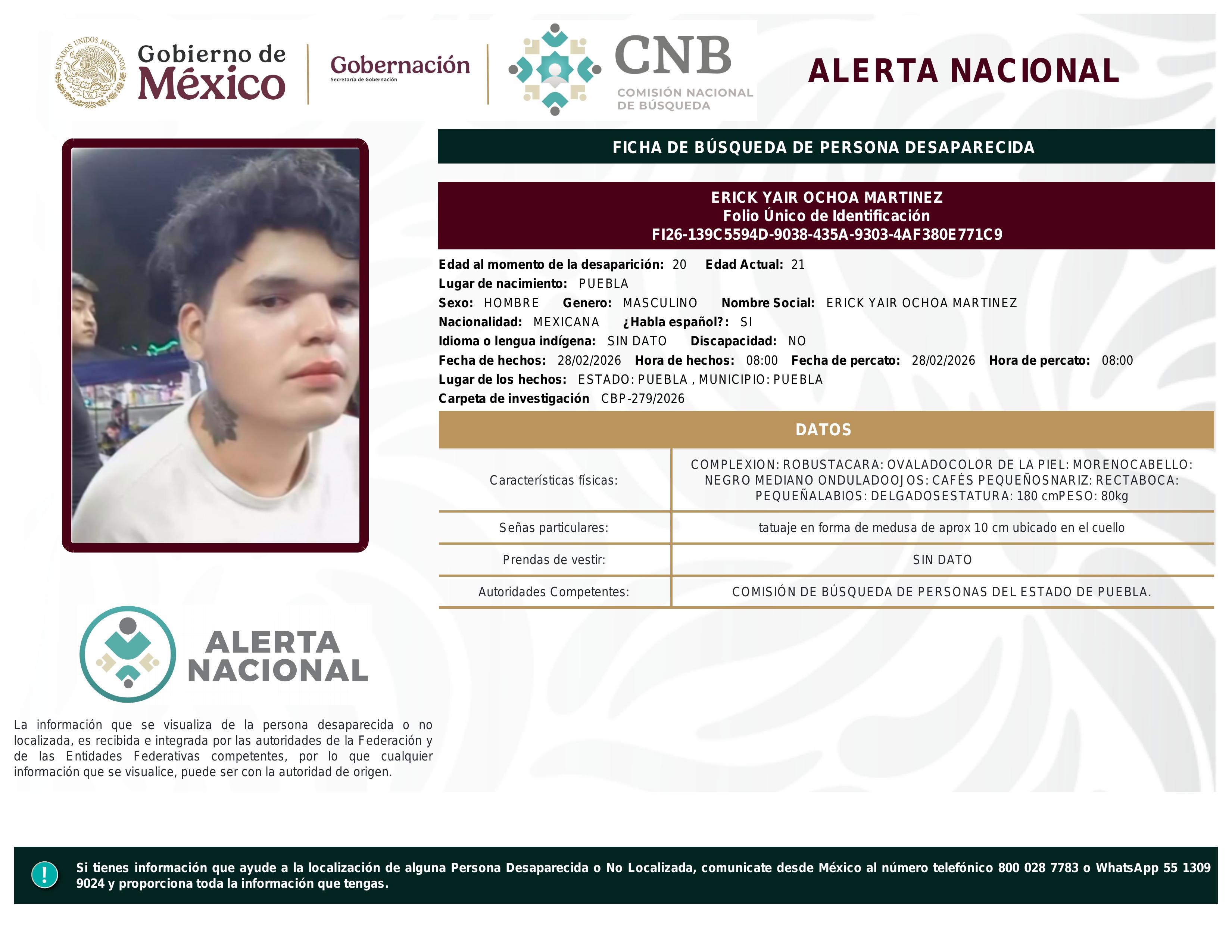 alerta nacional