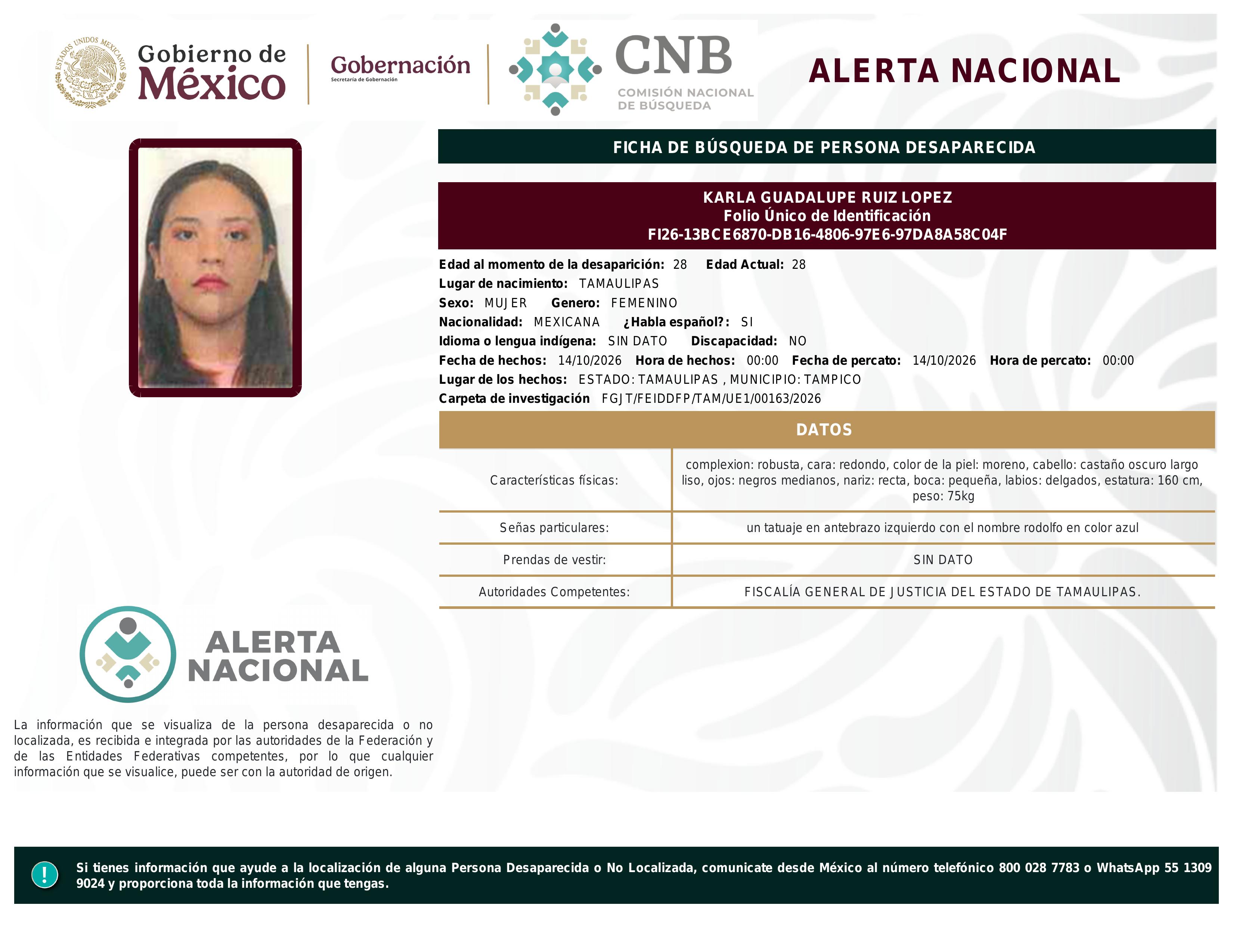 alerta nacional