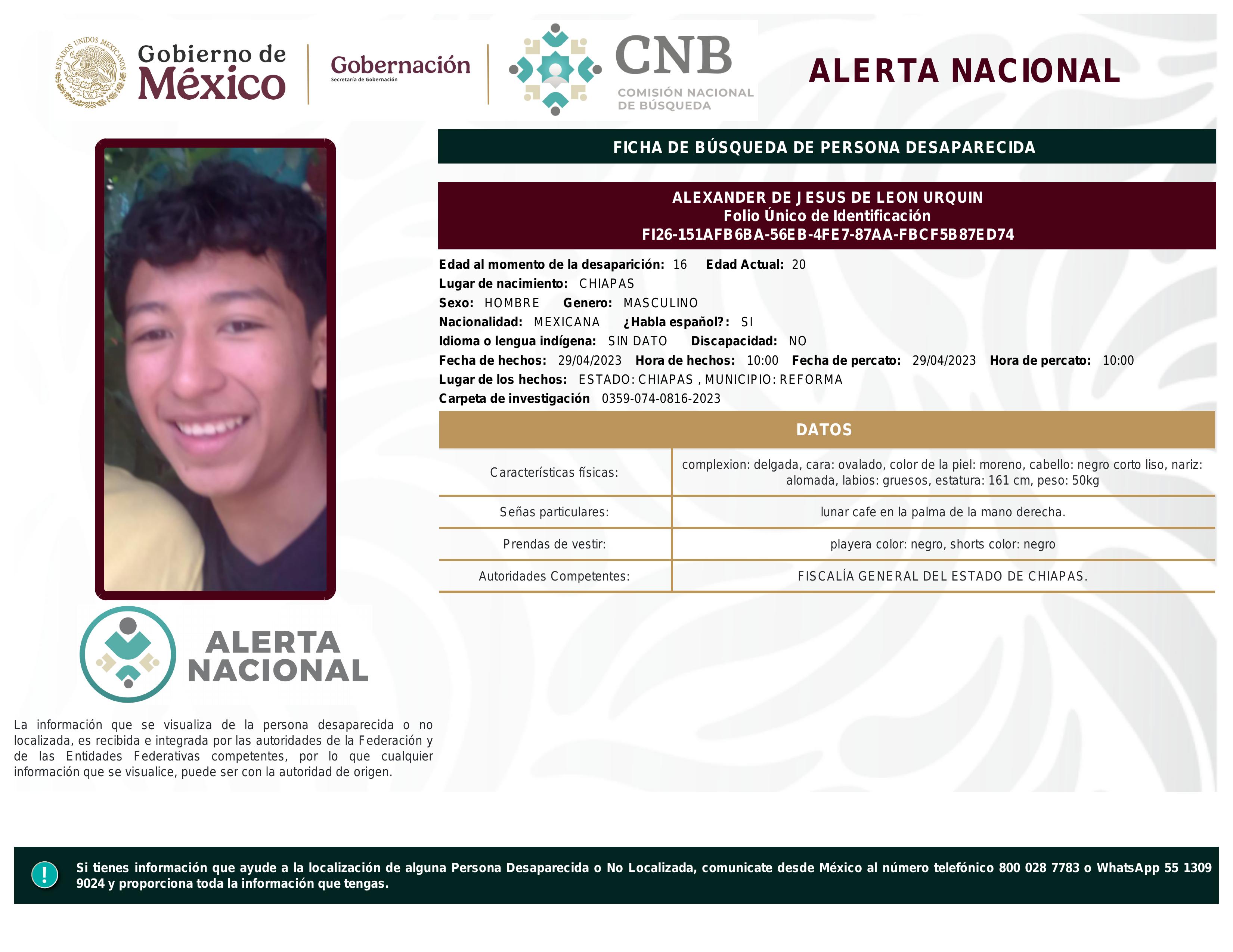 alerta nacional