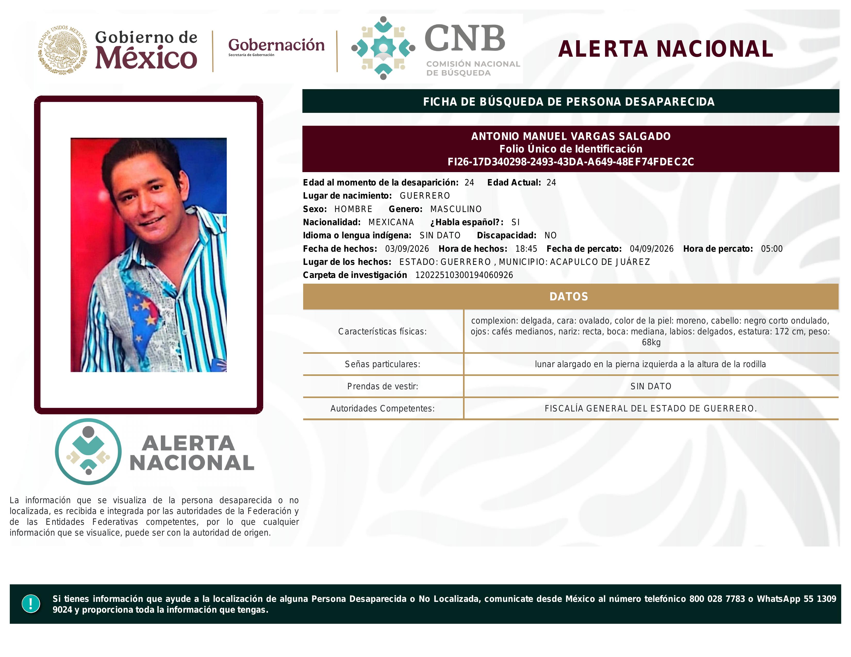 alerta nacional