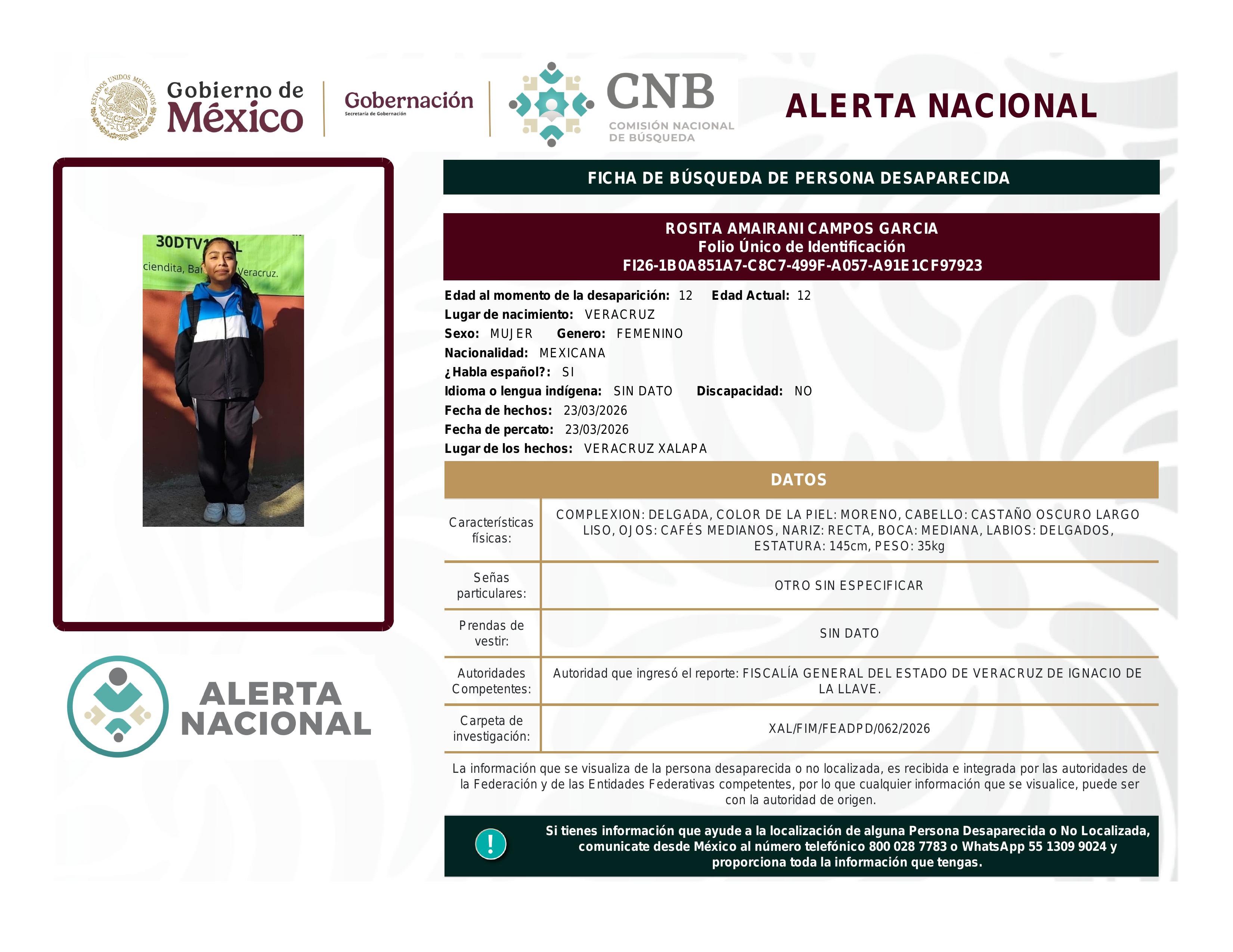 alerta nacional