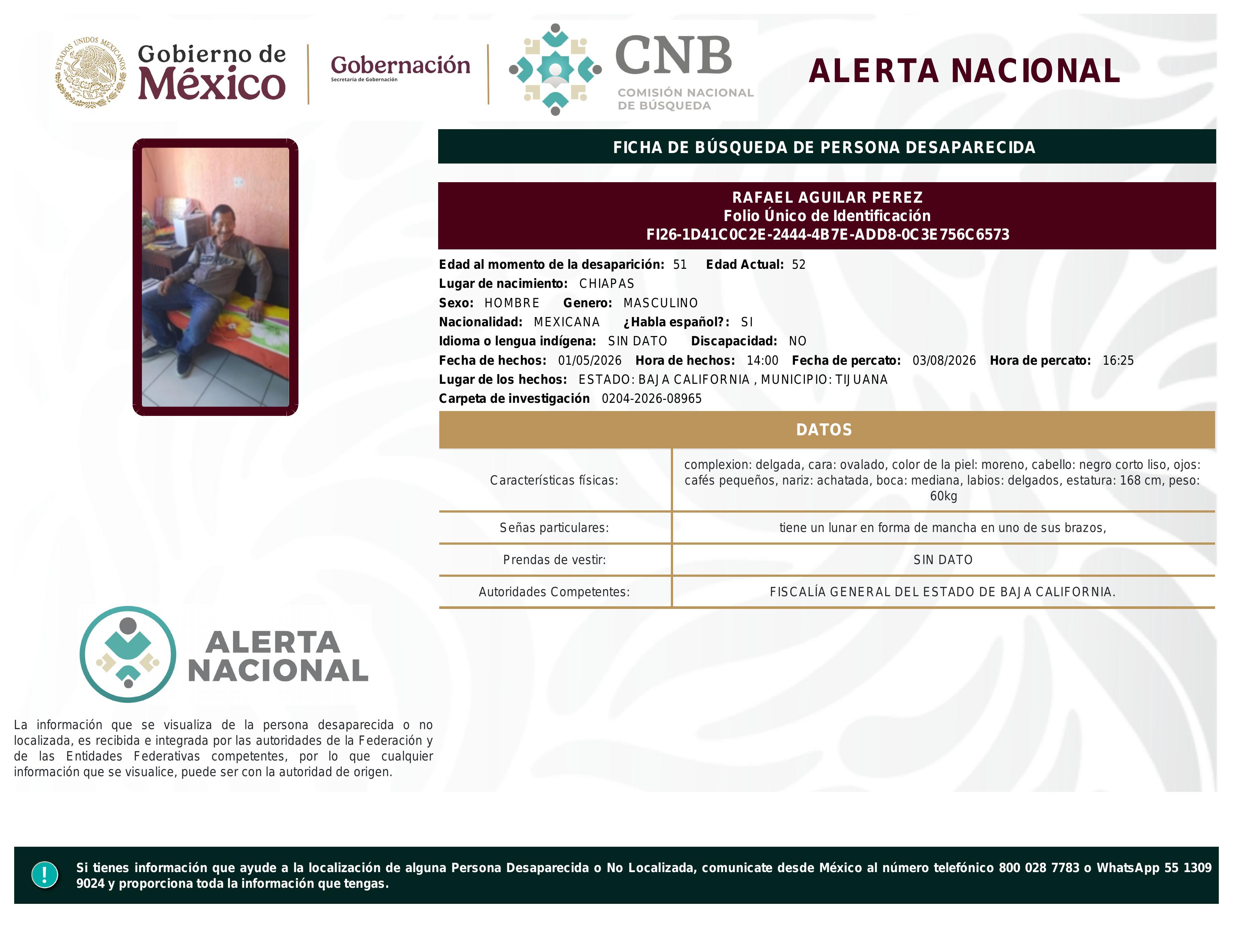 alerta nacional