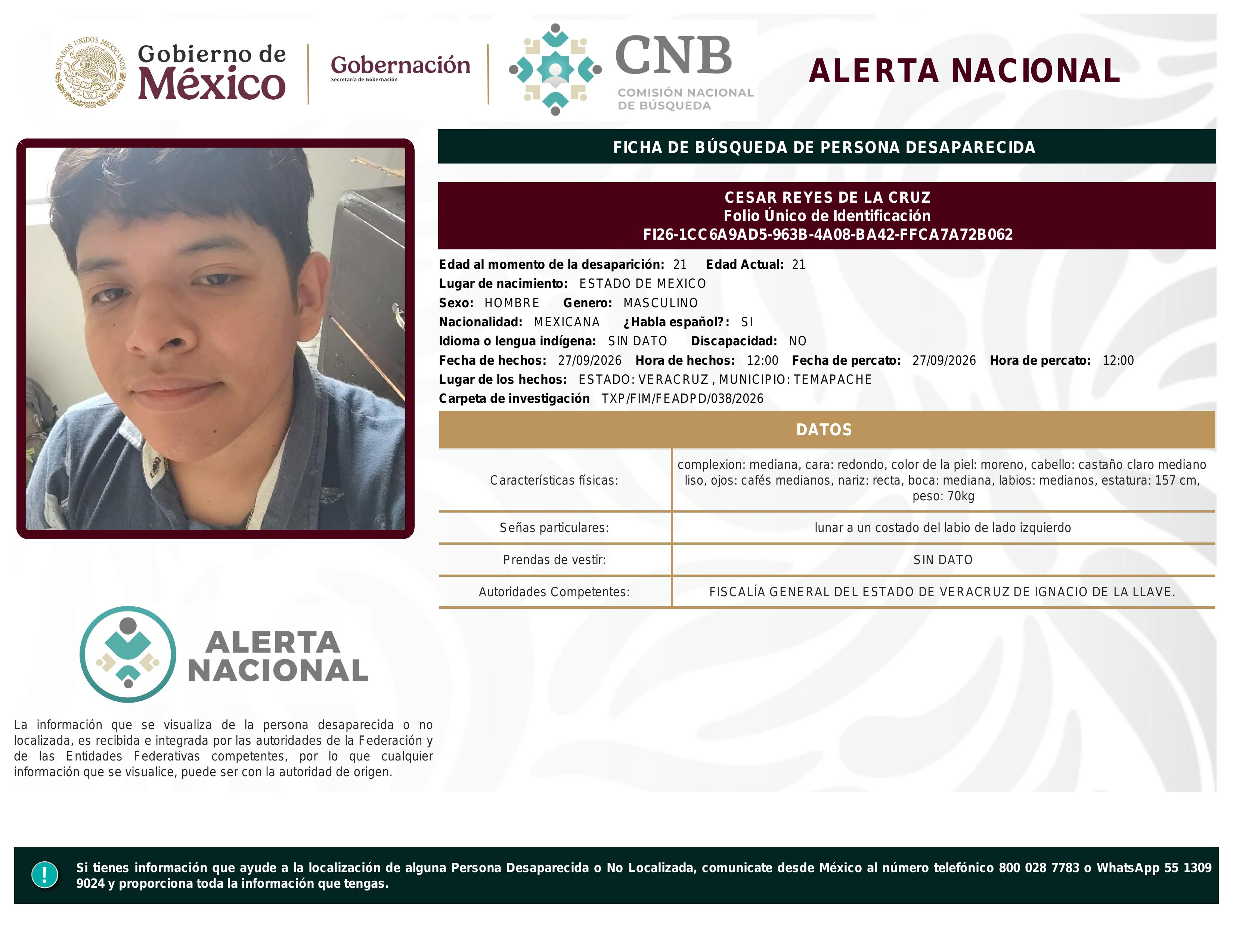 alerta nacional