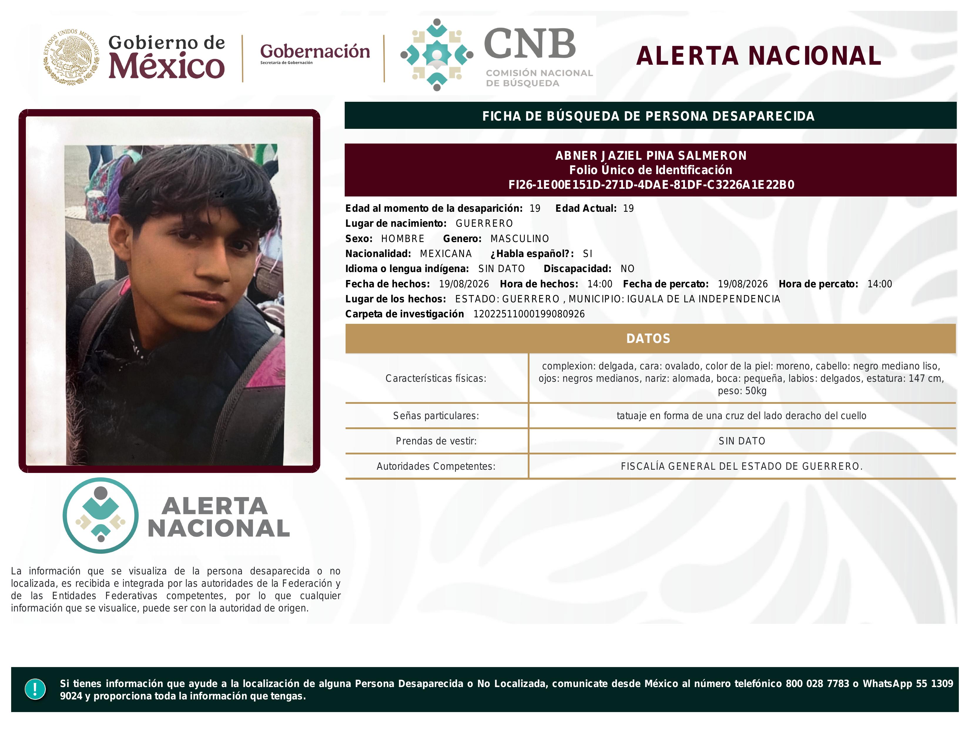 alerta nacional