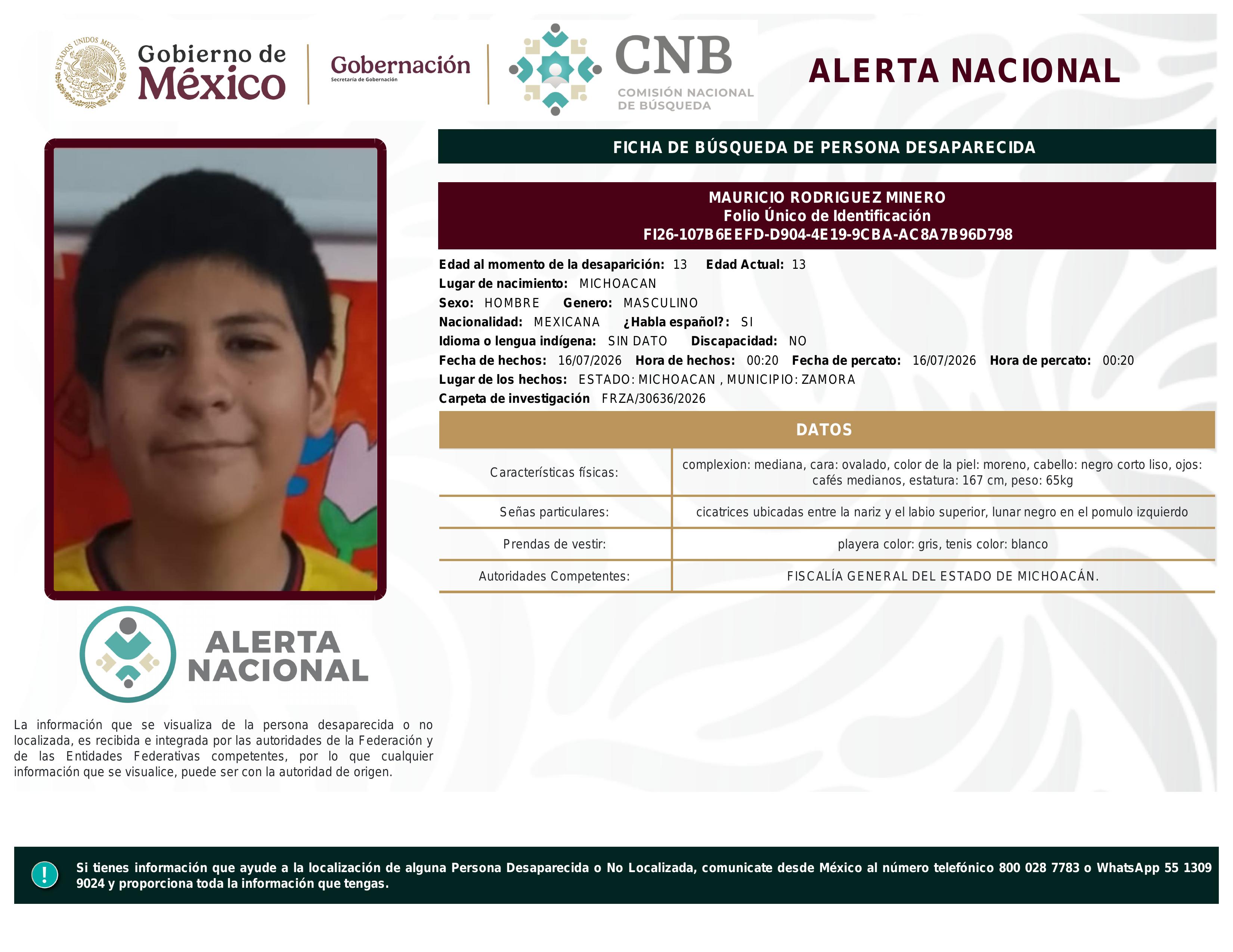 alerta nacional