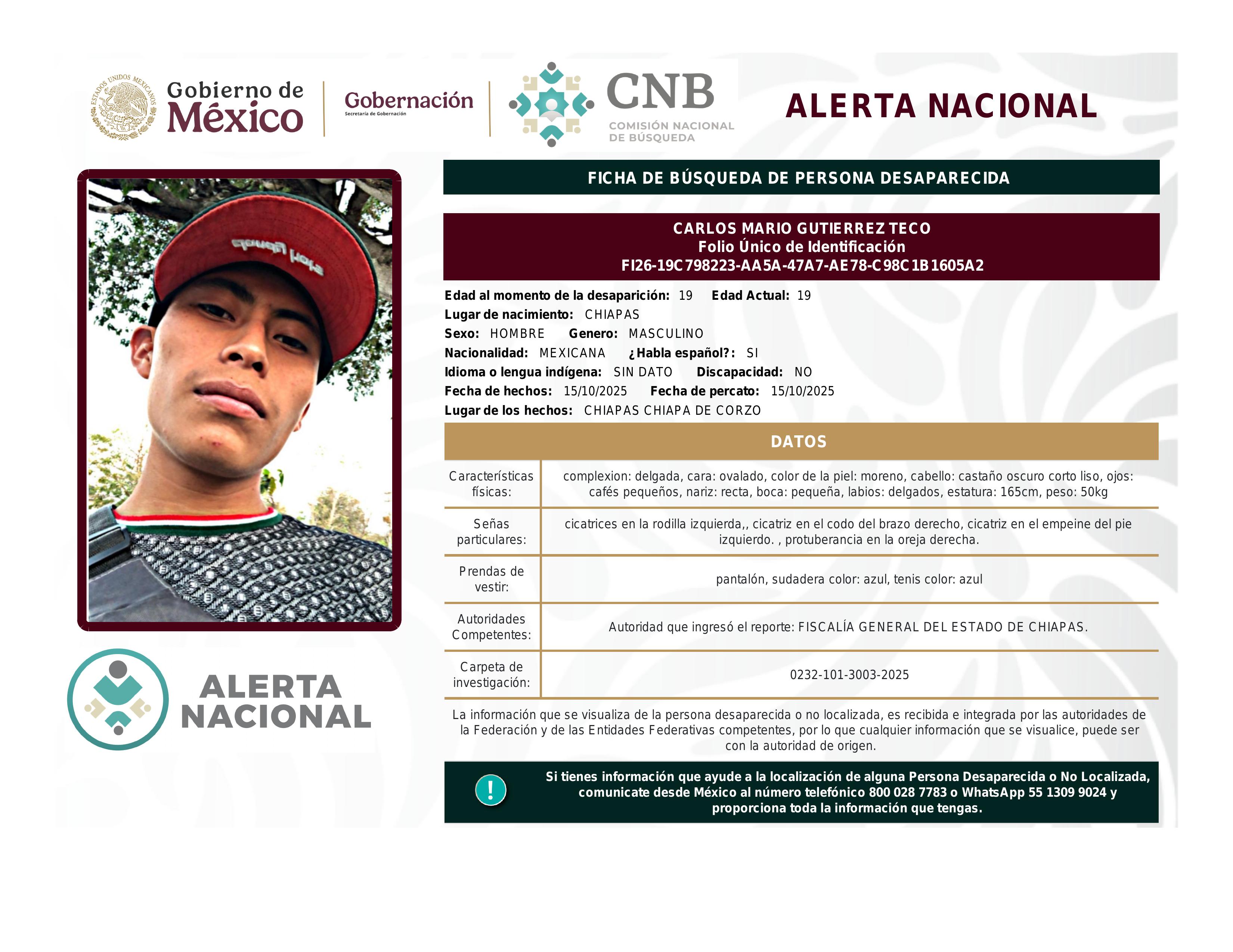 alerta nacional