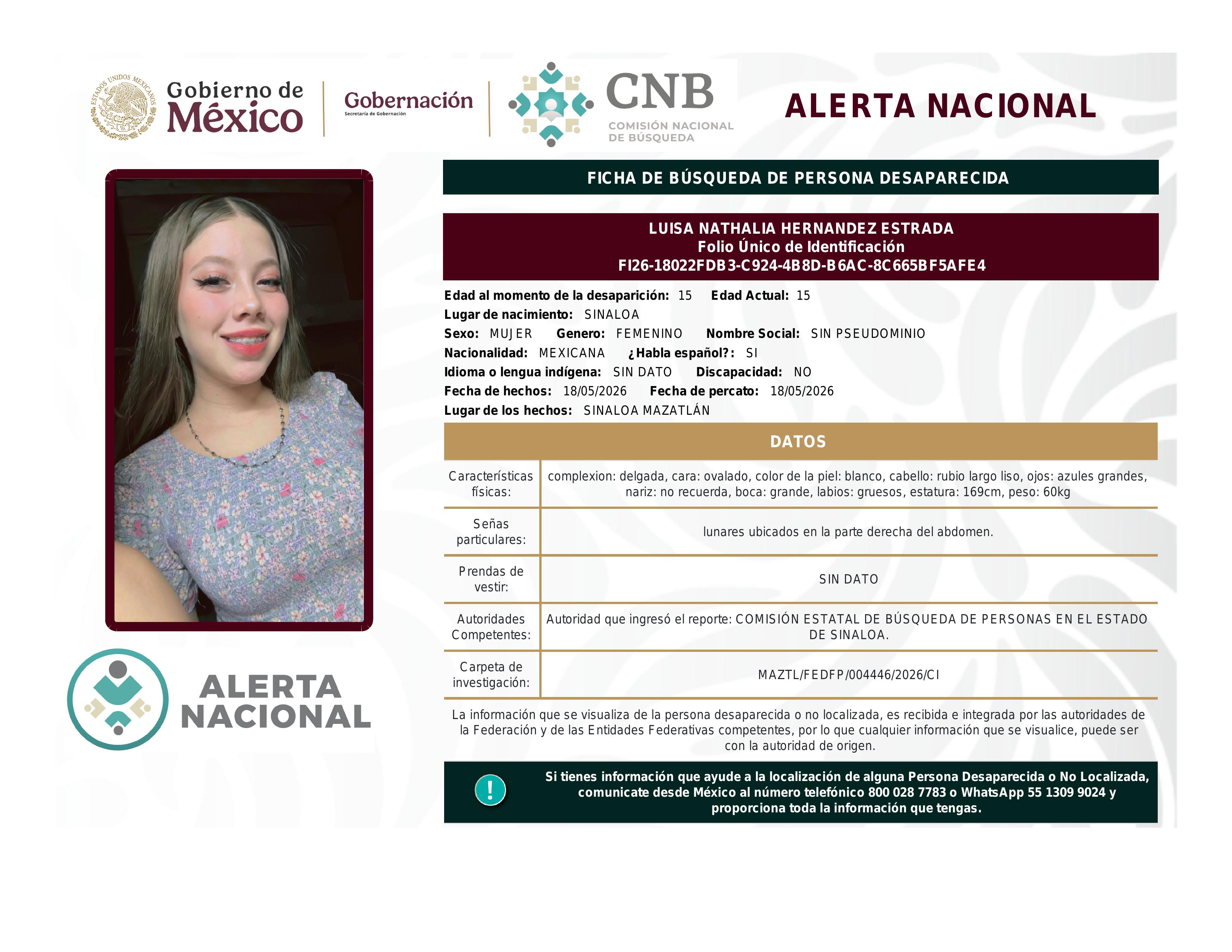 alerta nacional