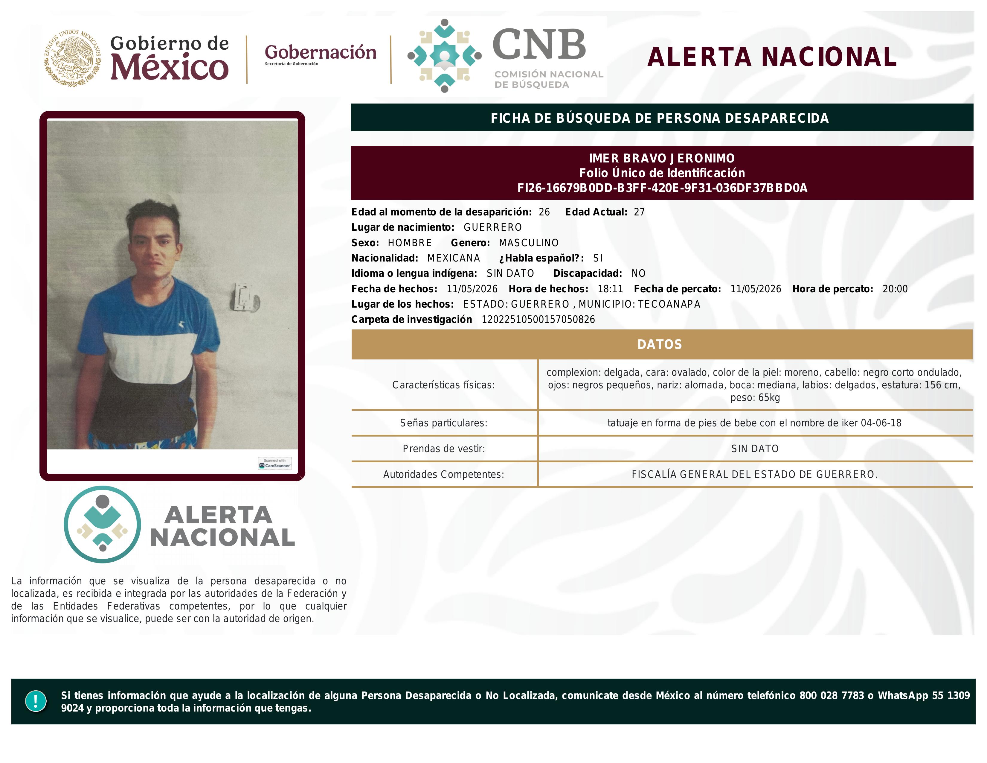 alerta nacional