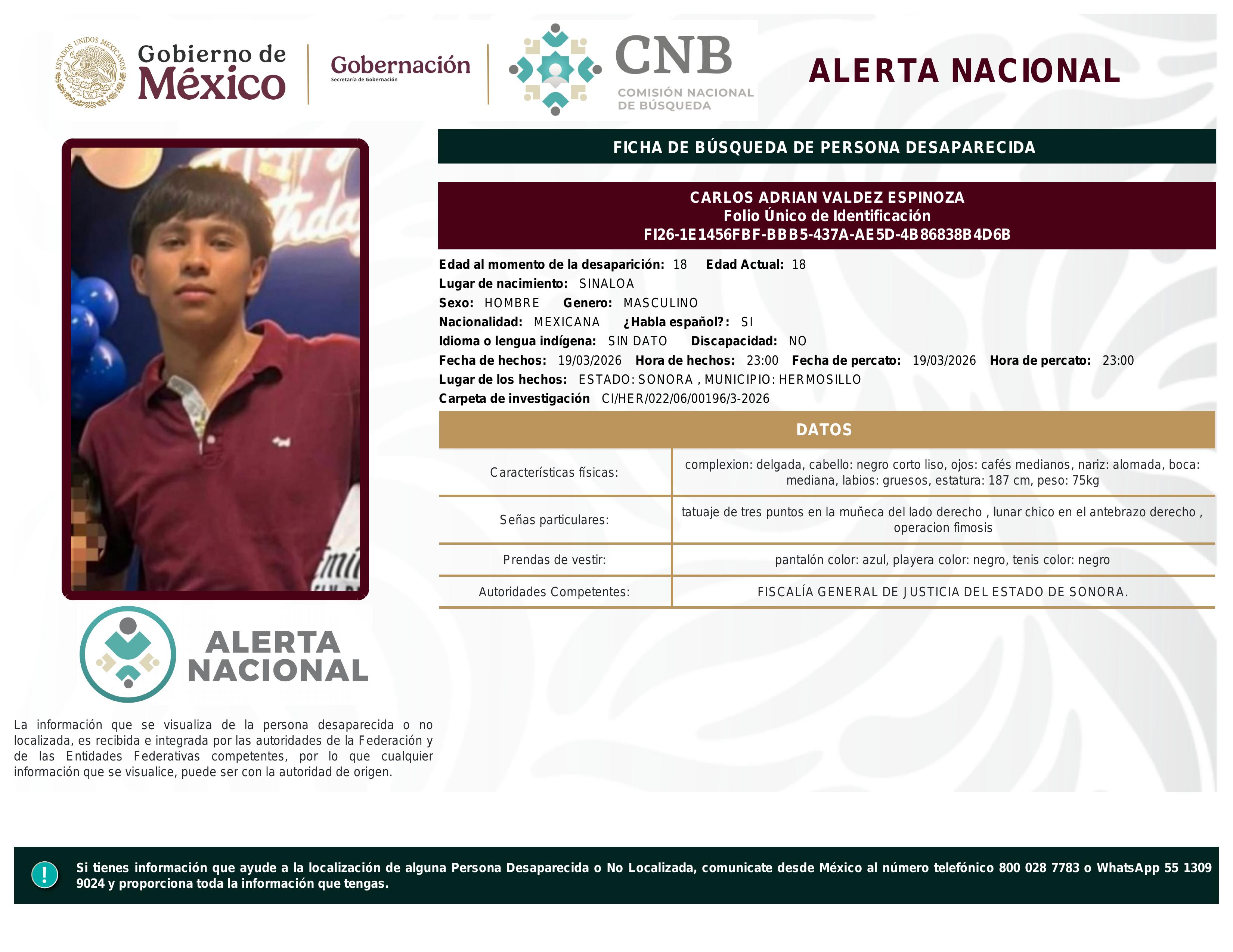 alerta nacional