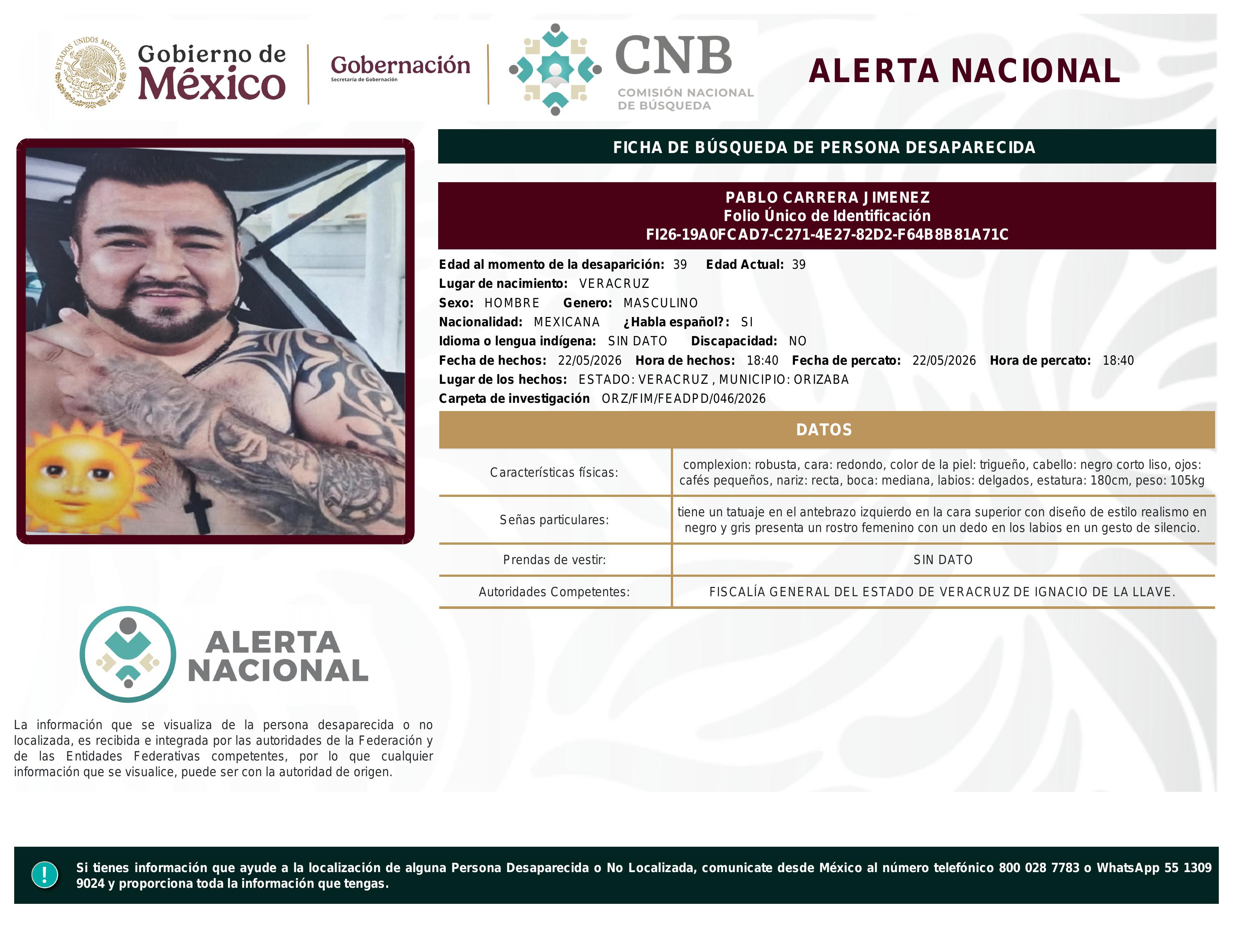 alerta nacional