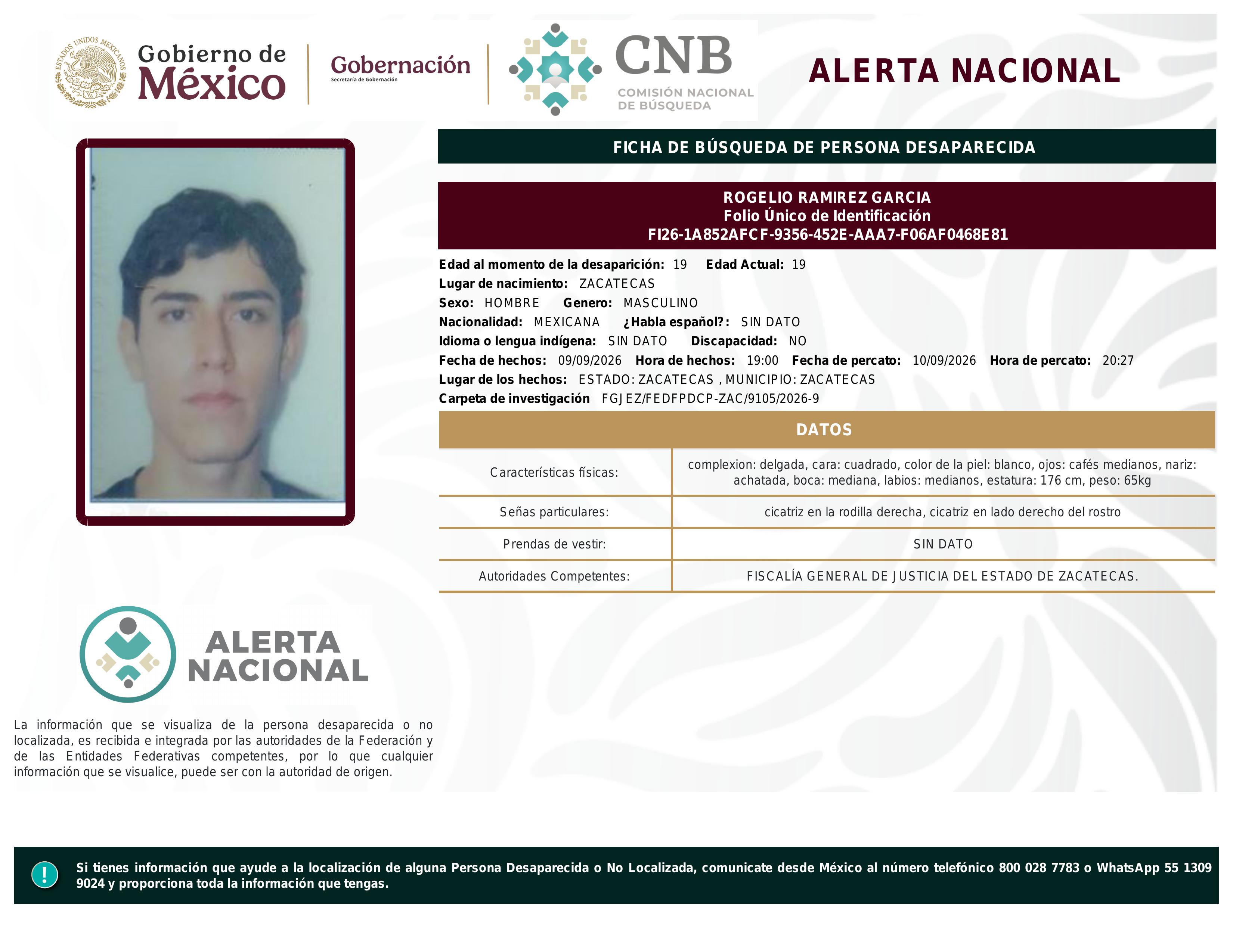 alerta nacional