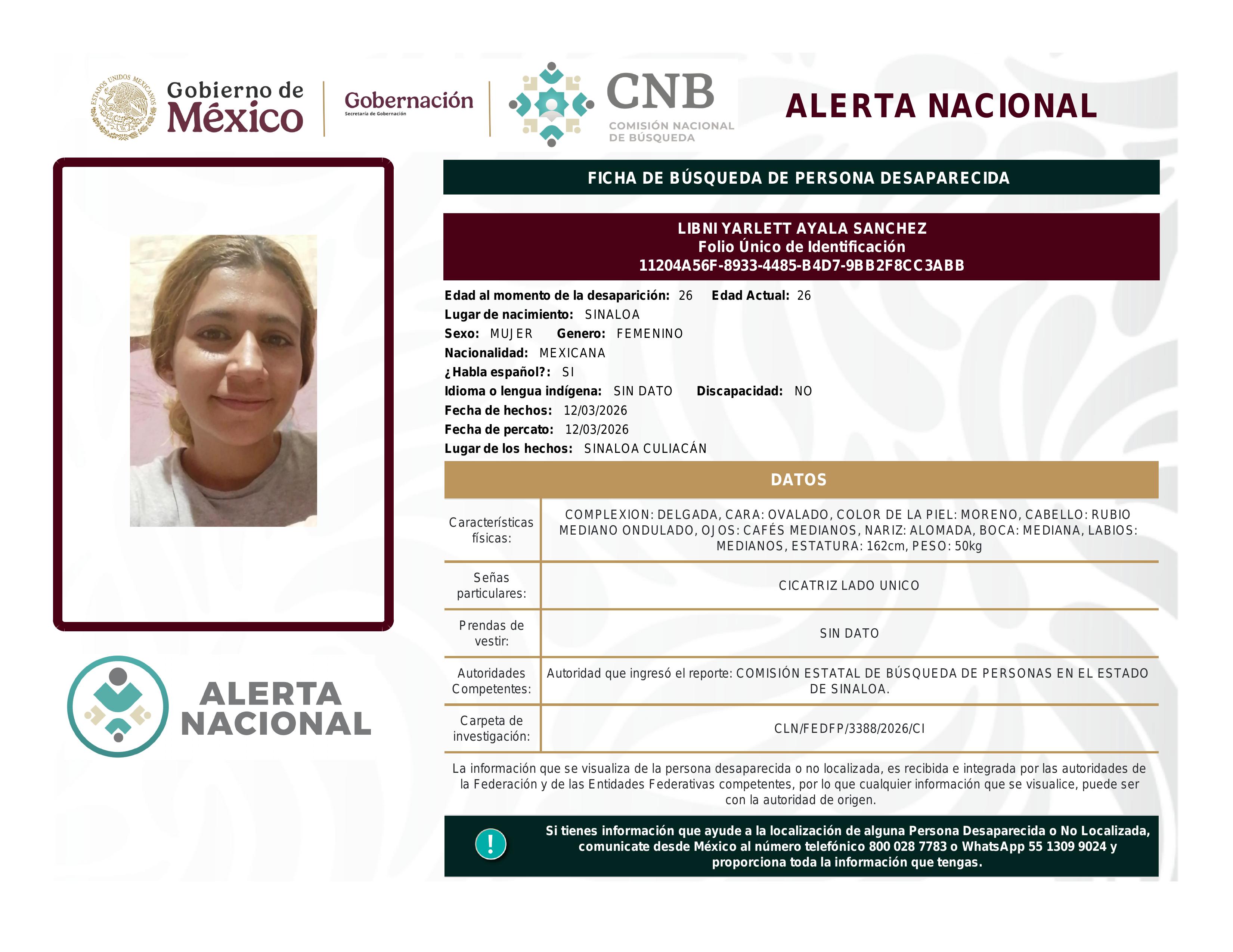 alerta nacional