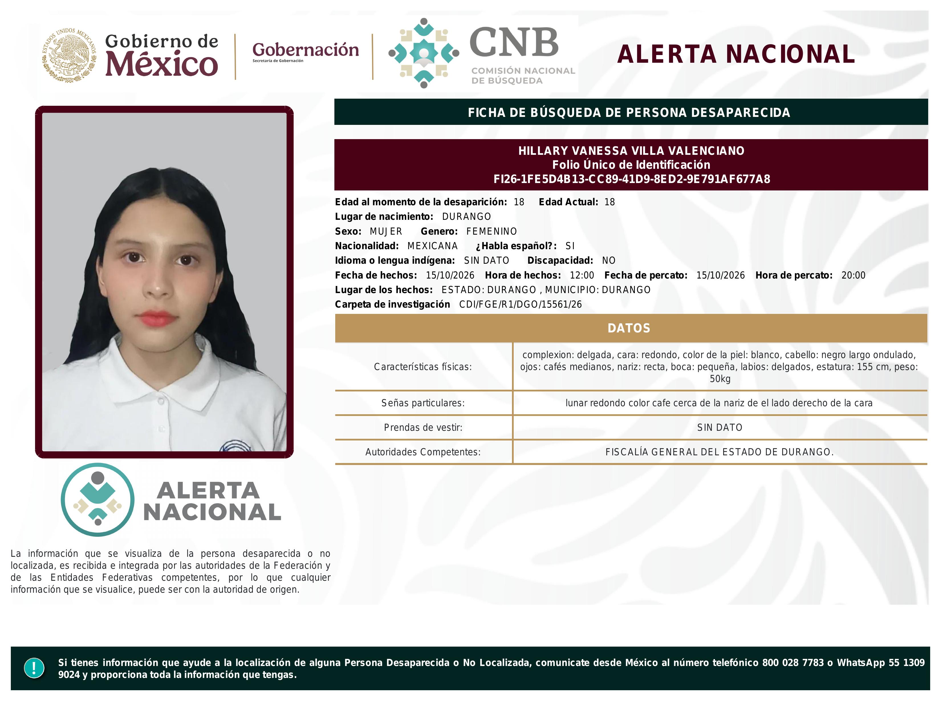 alerta nacional