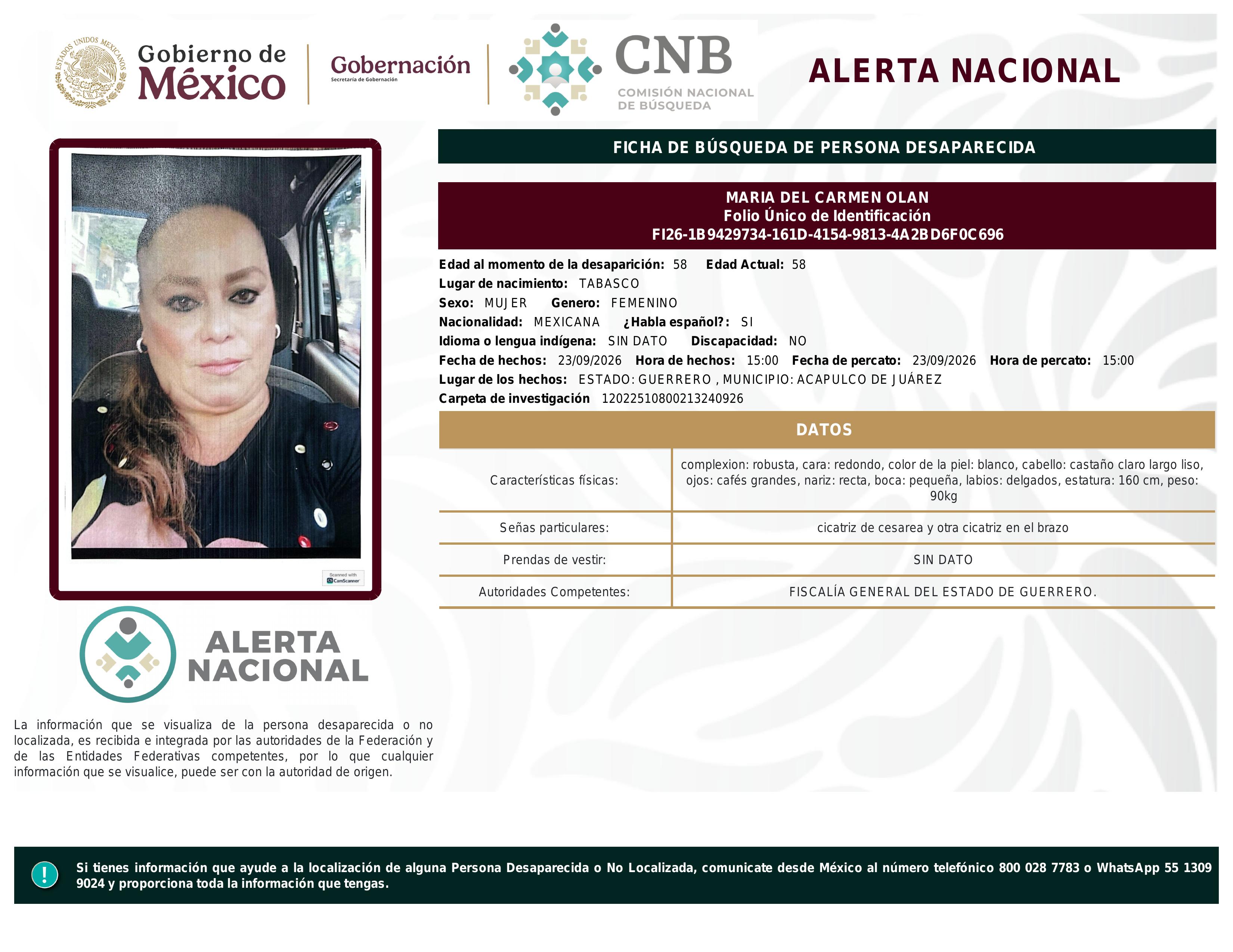 alerta nacional