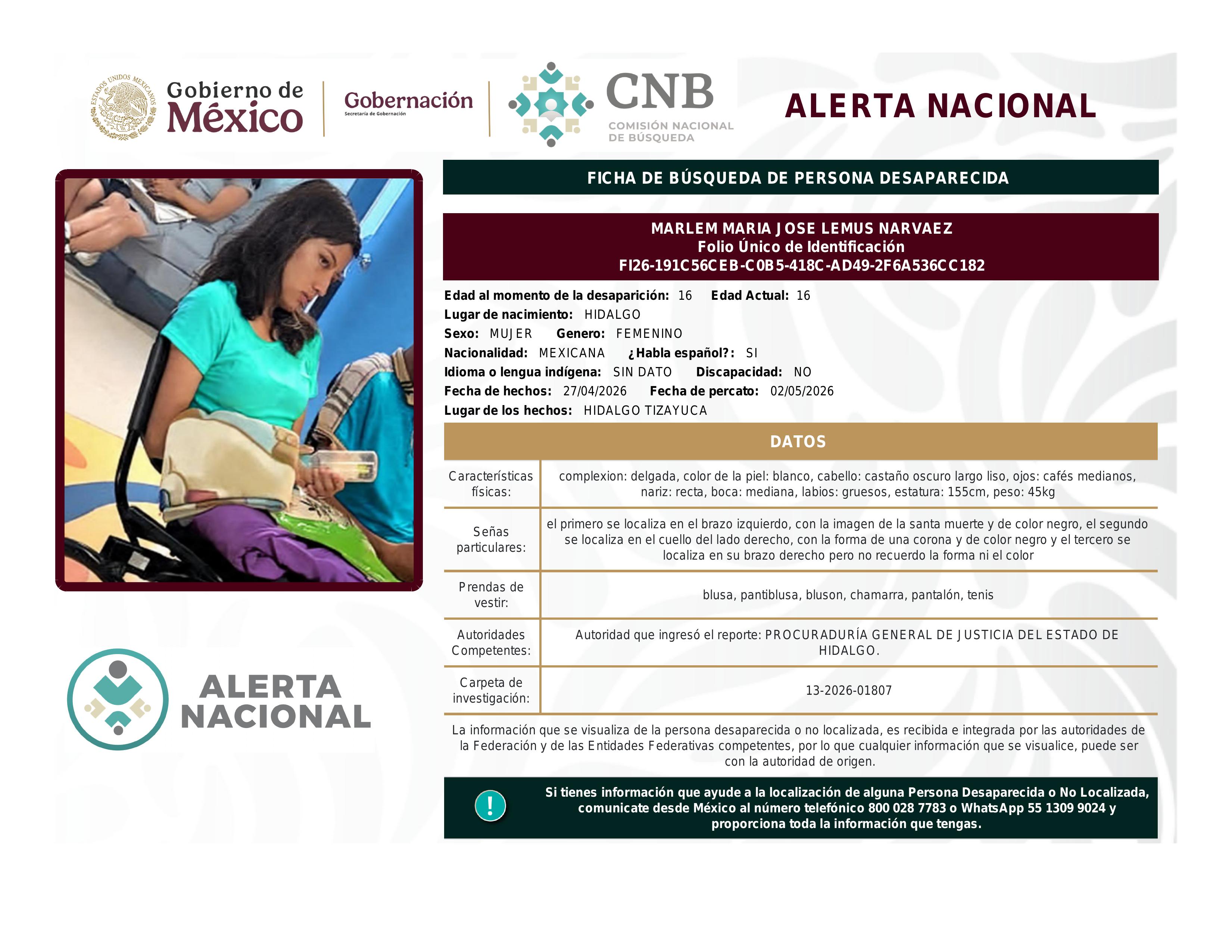 alerta nacional