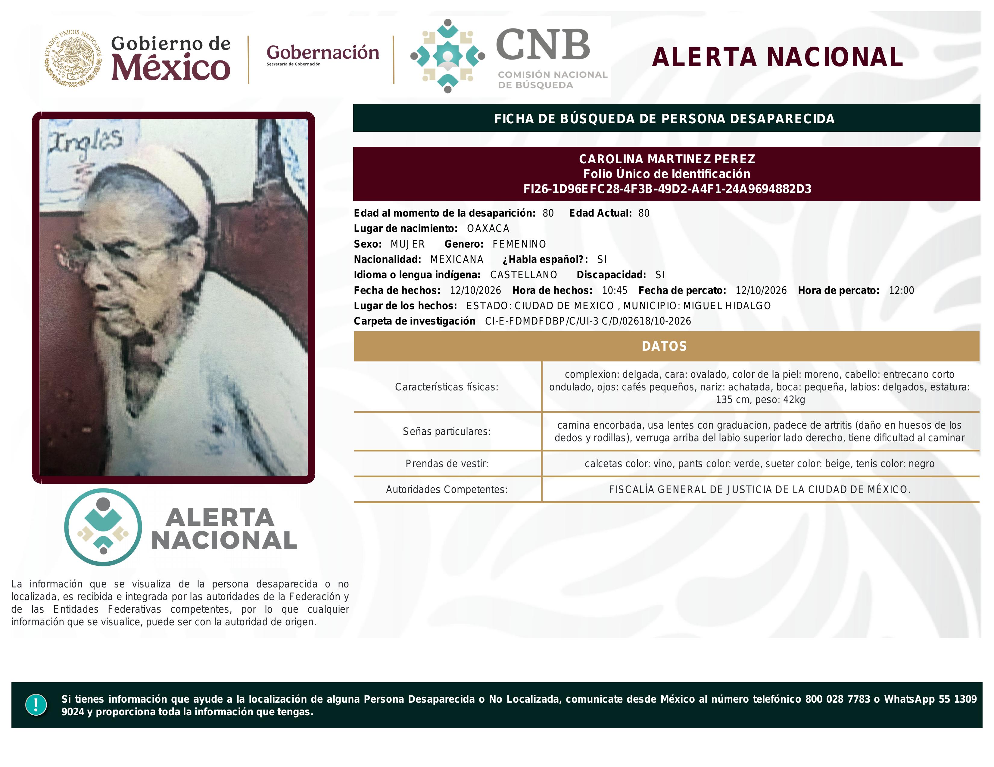 alerta nacional