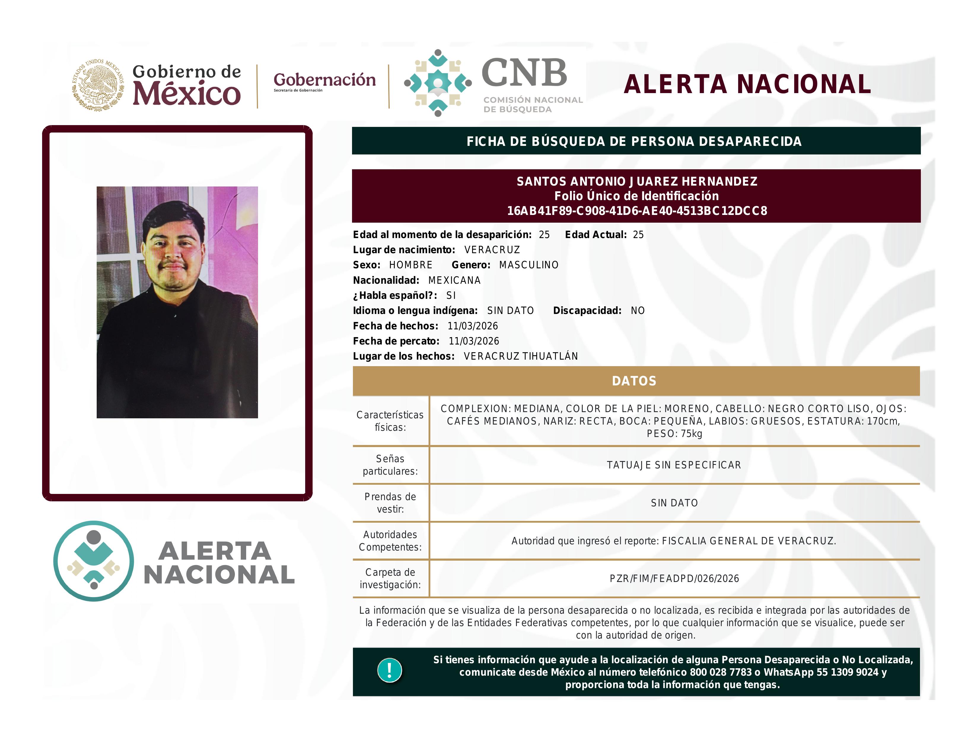 alerta nacional