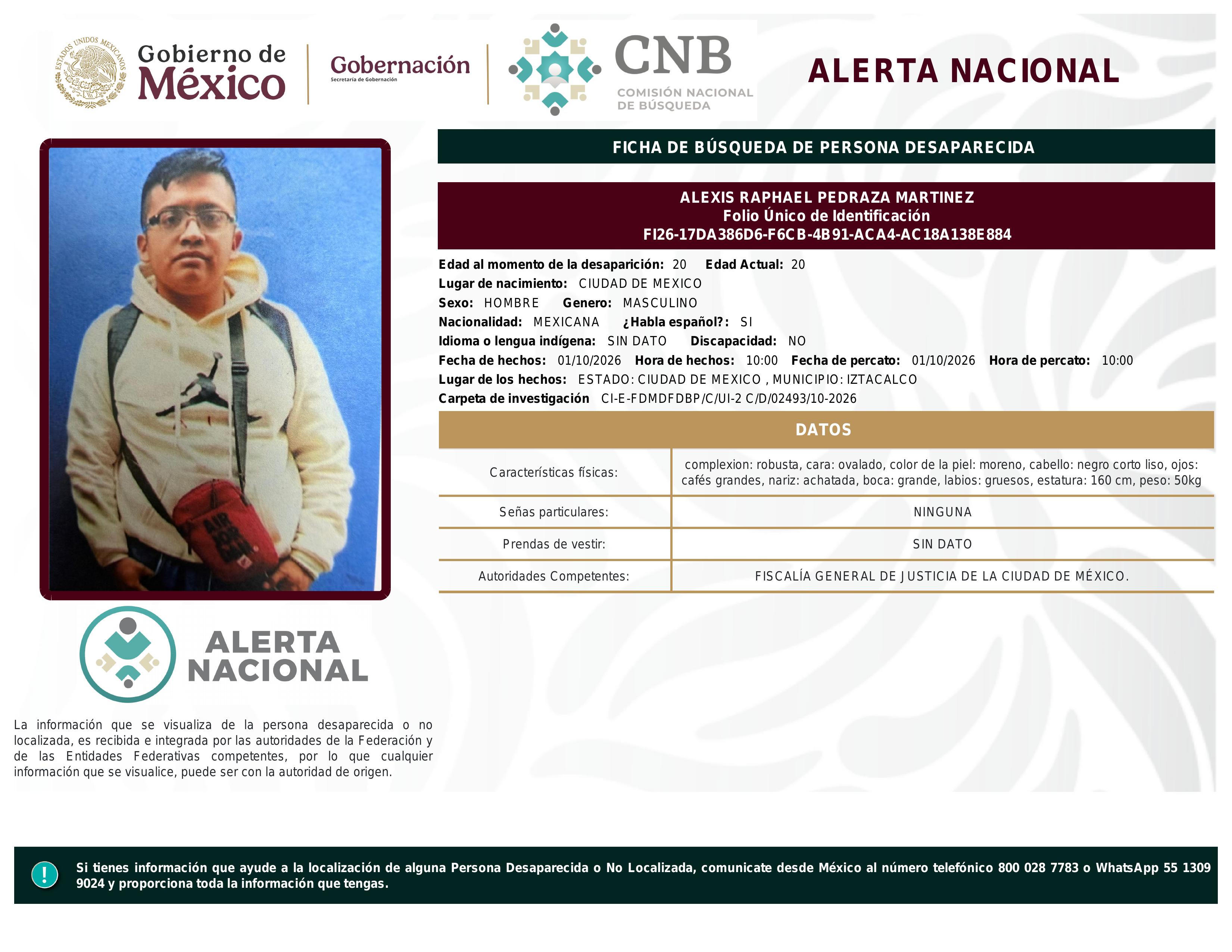 alerta nacional