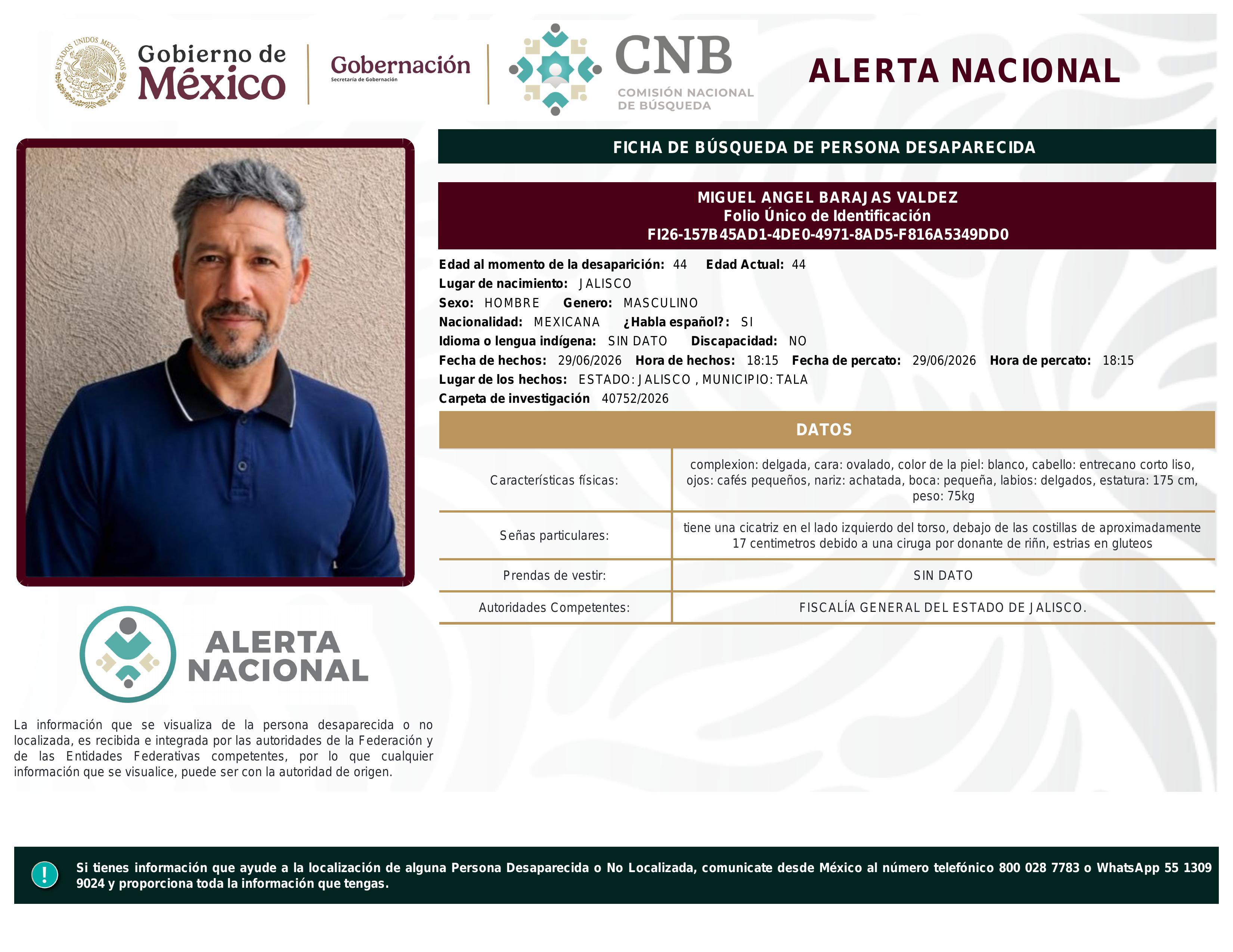 alerta nacional