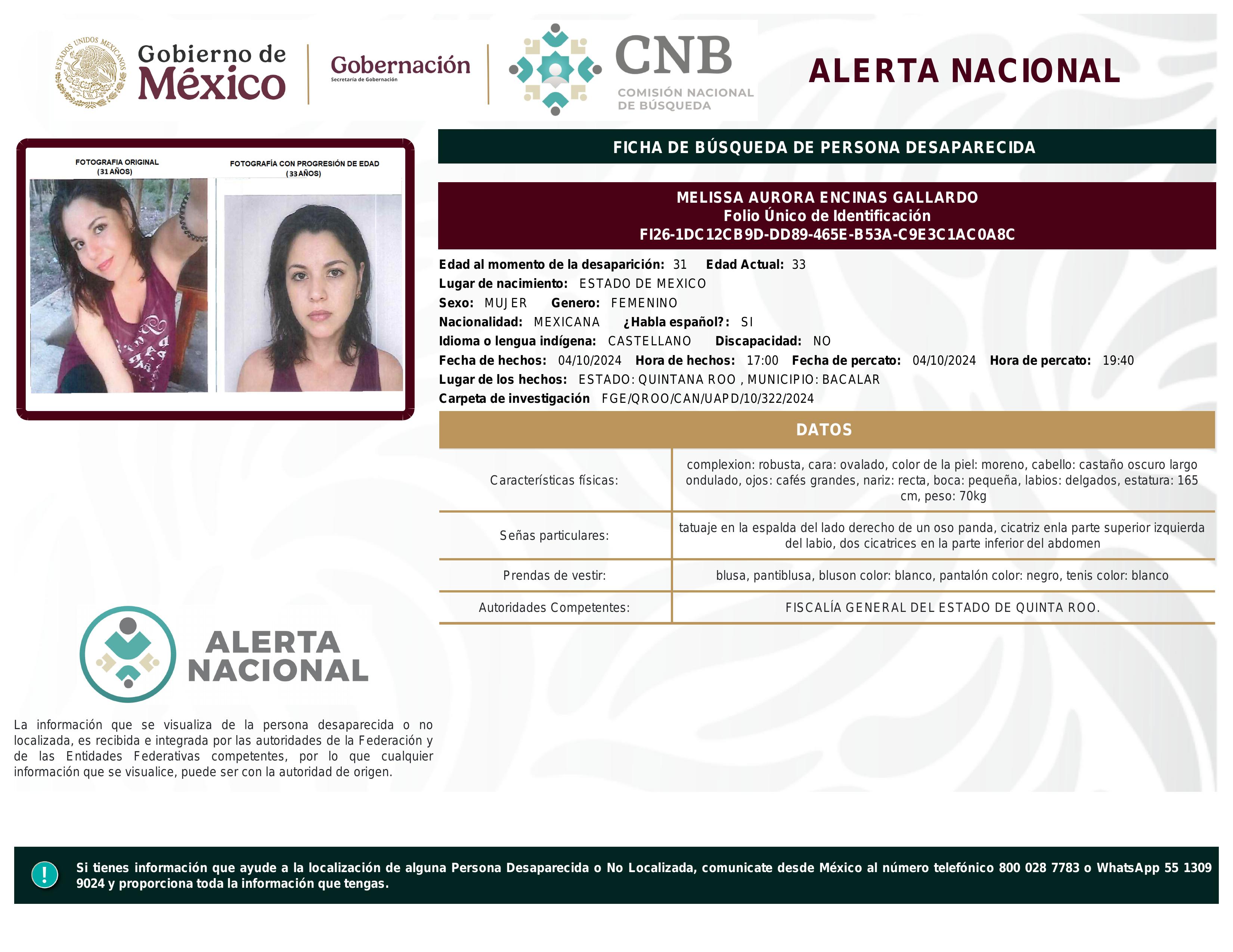 alerta nacional