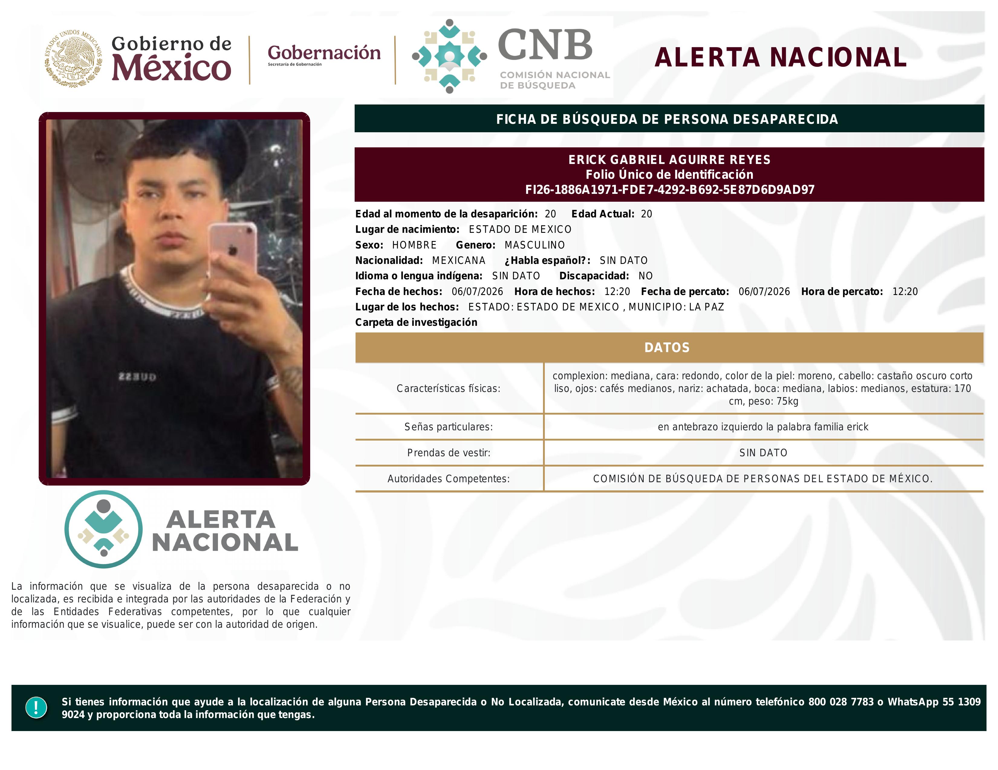 alerta nacional