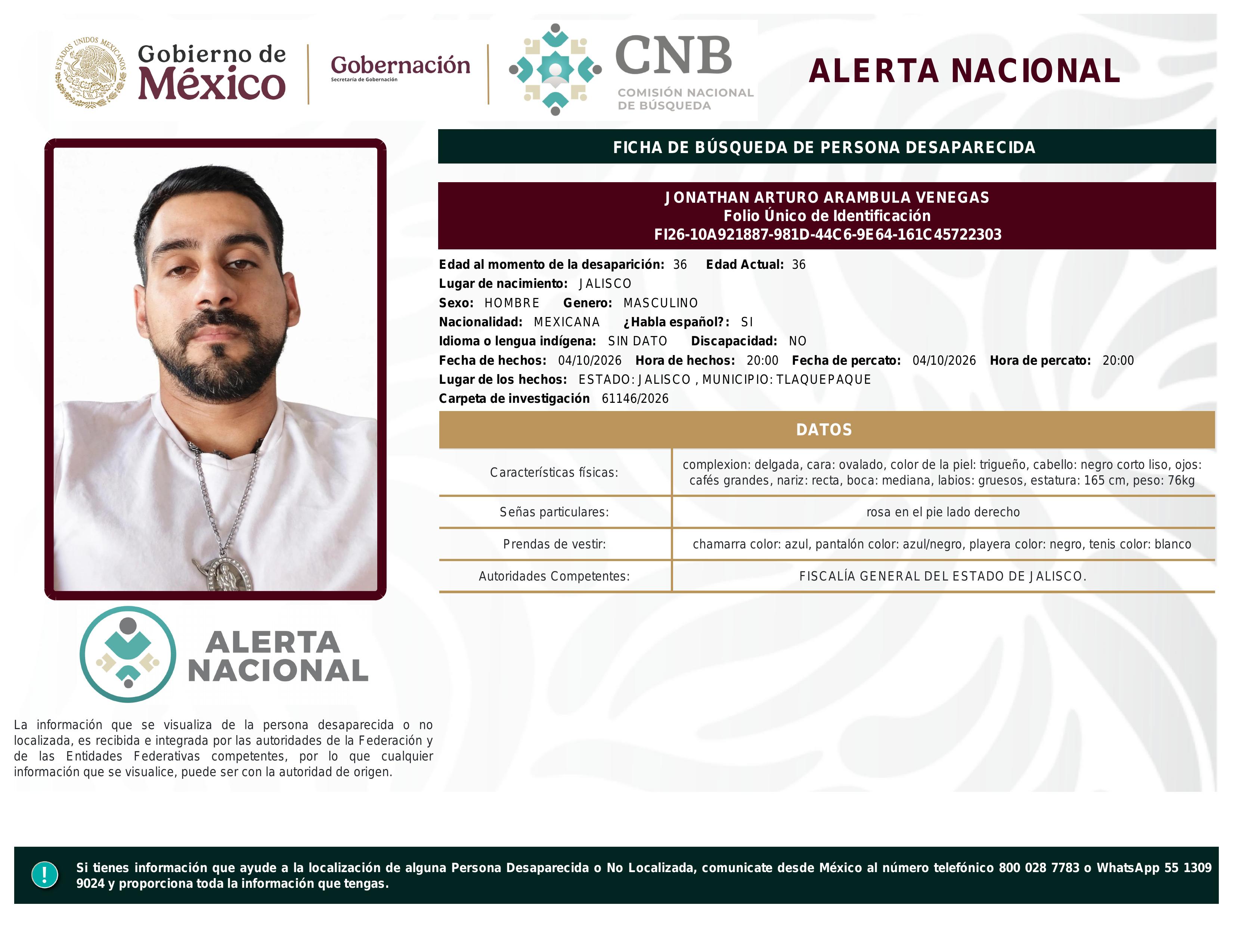 alerta nacional