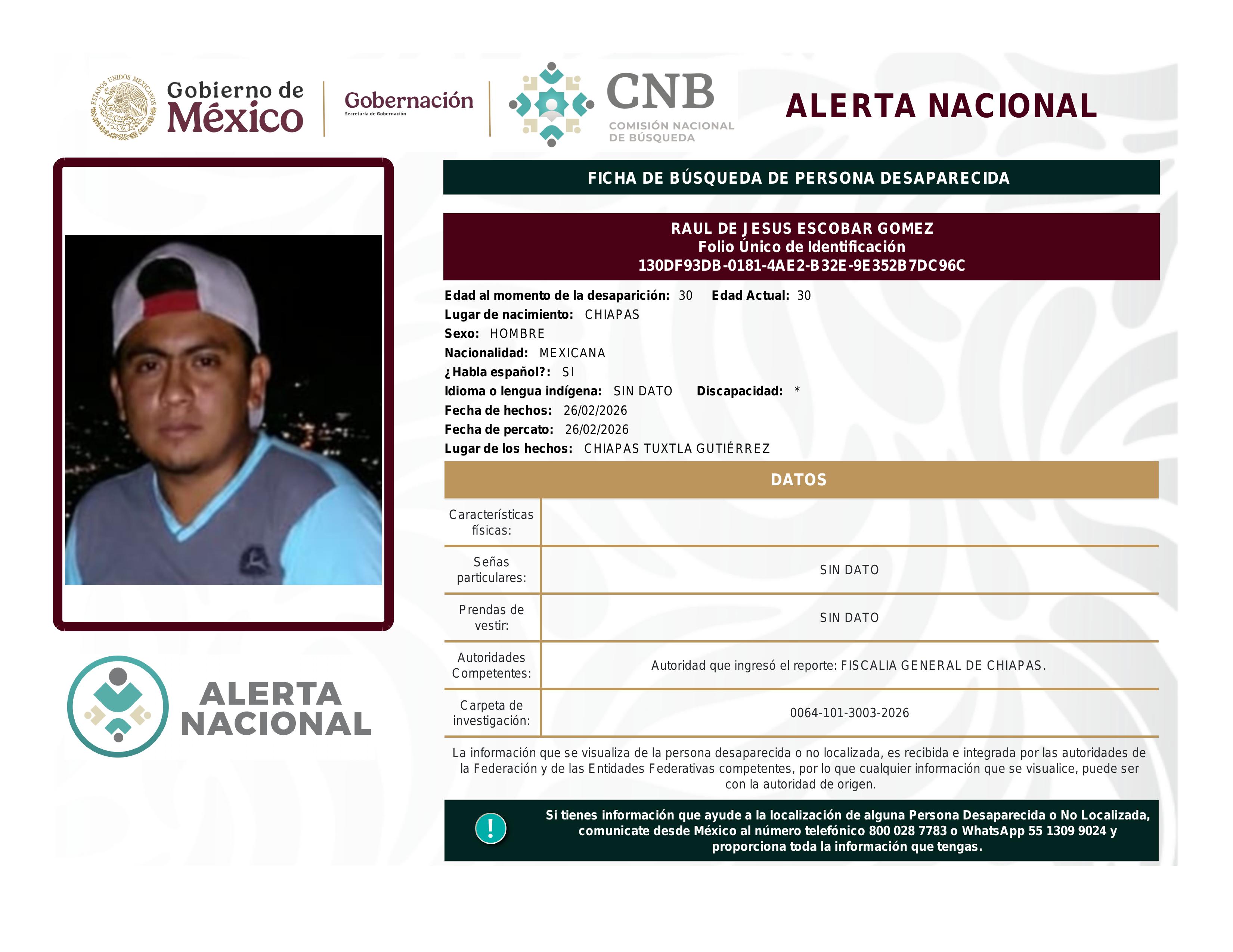 alerta nacional