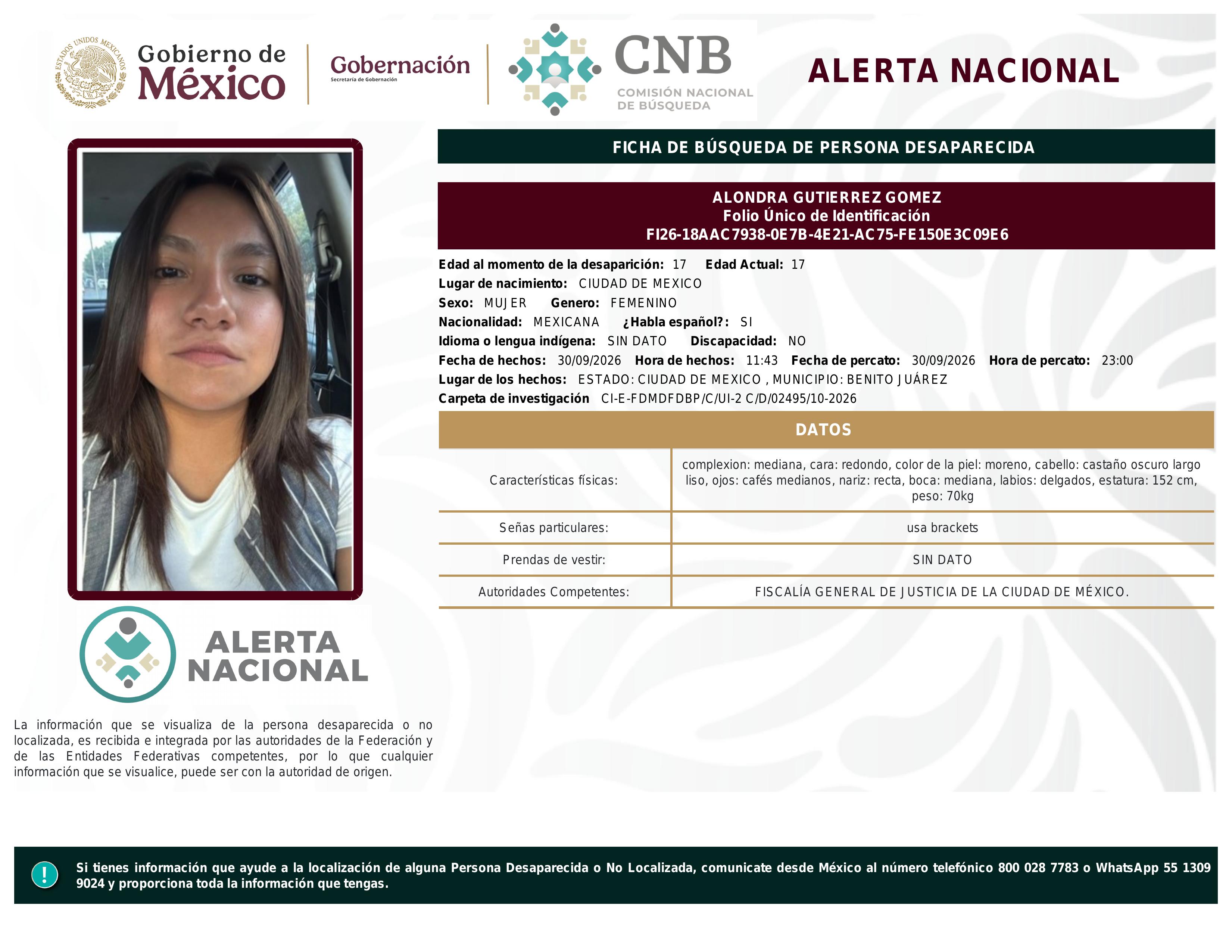 alerta nacional