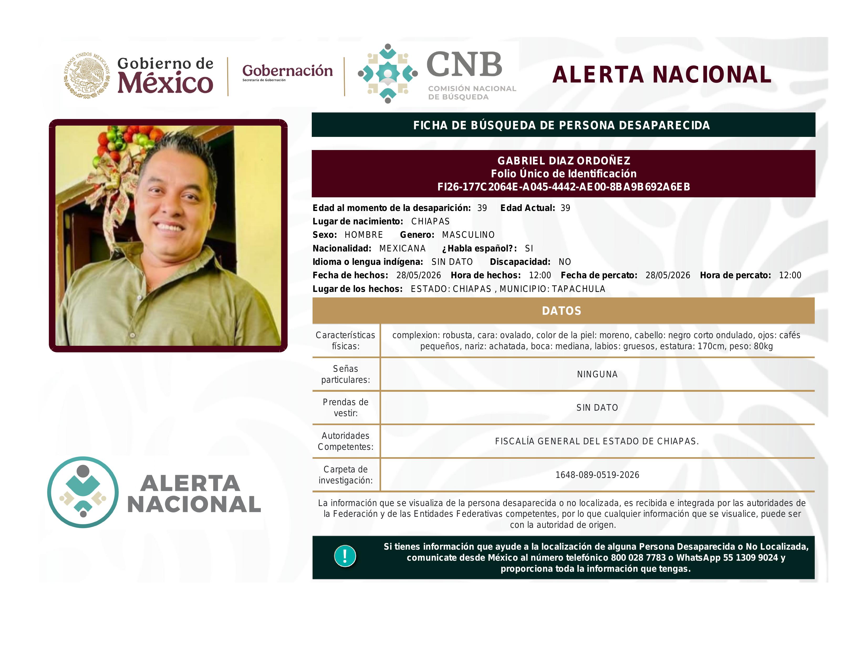 alerta nacional