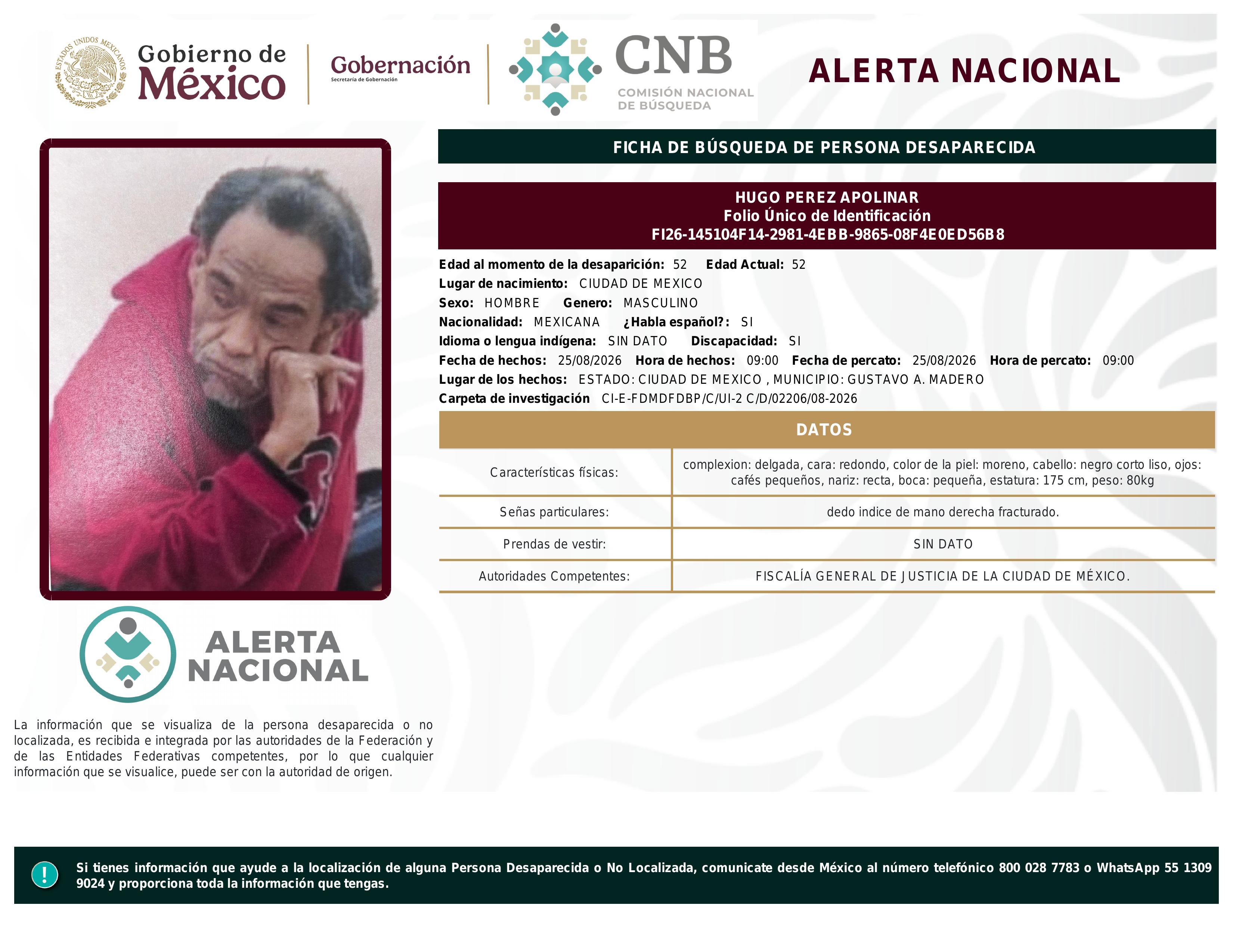 alerta nacional