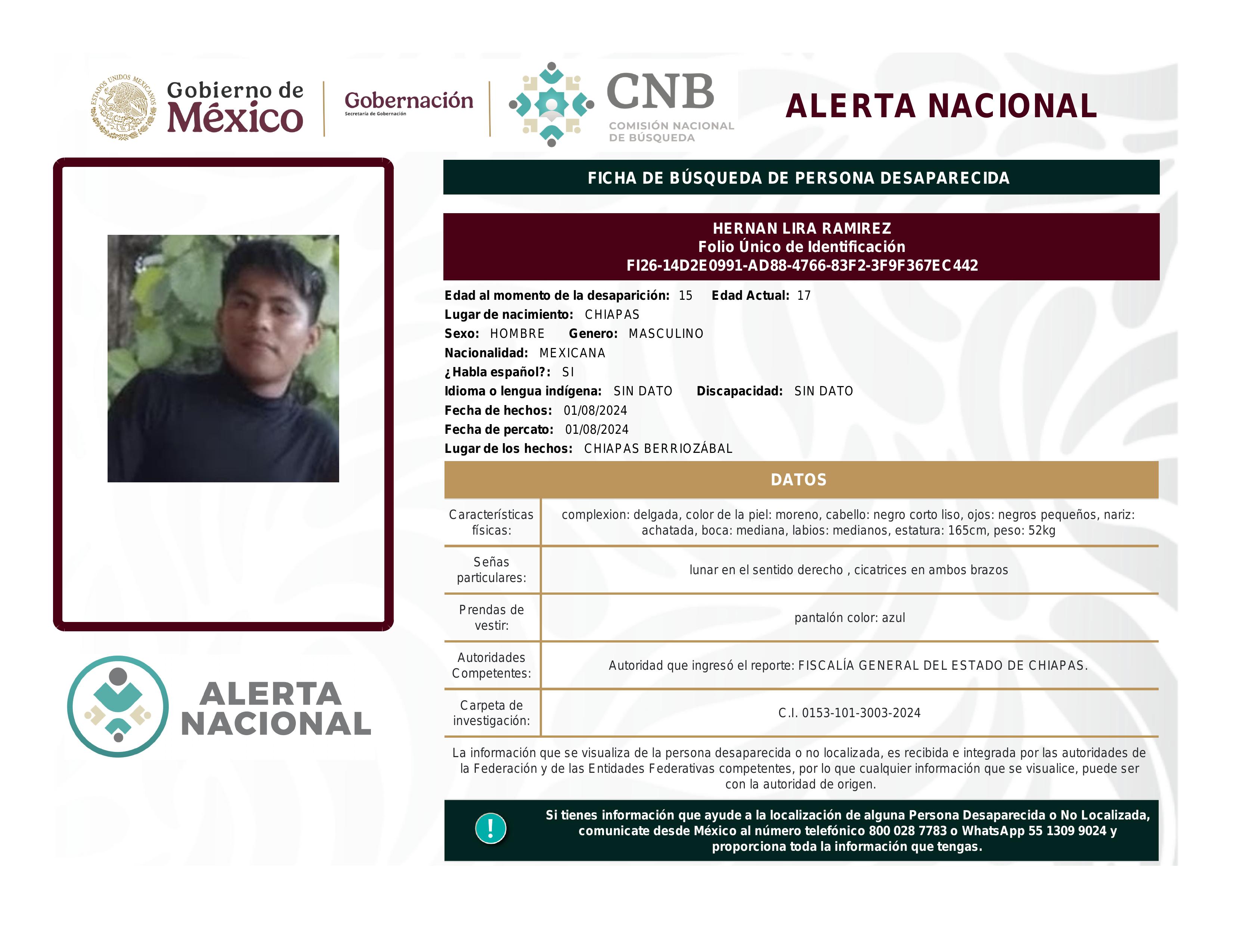 alerta nacional