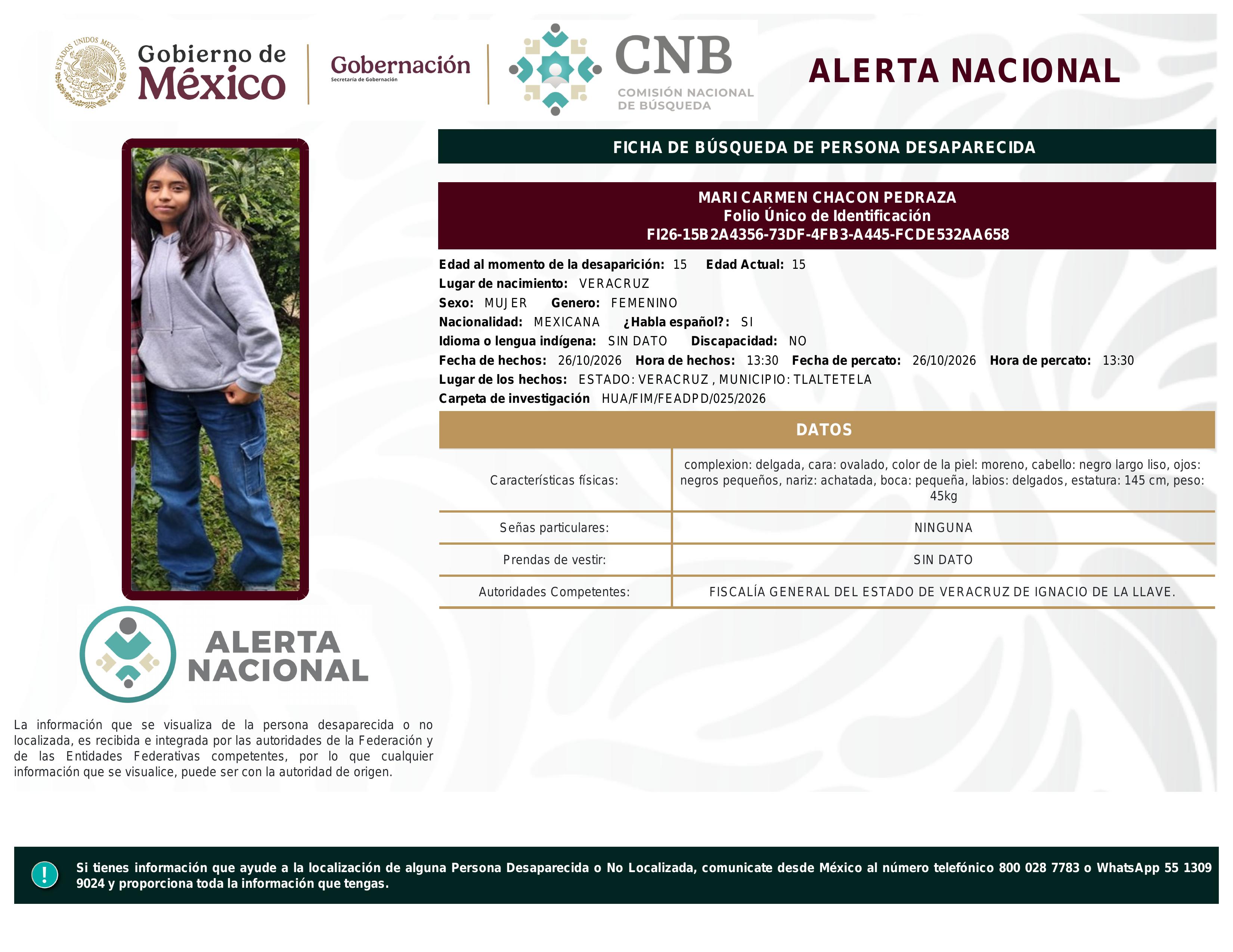 alerta nacional