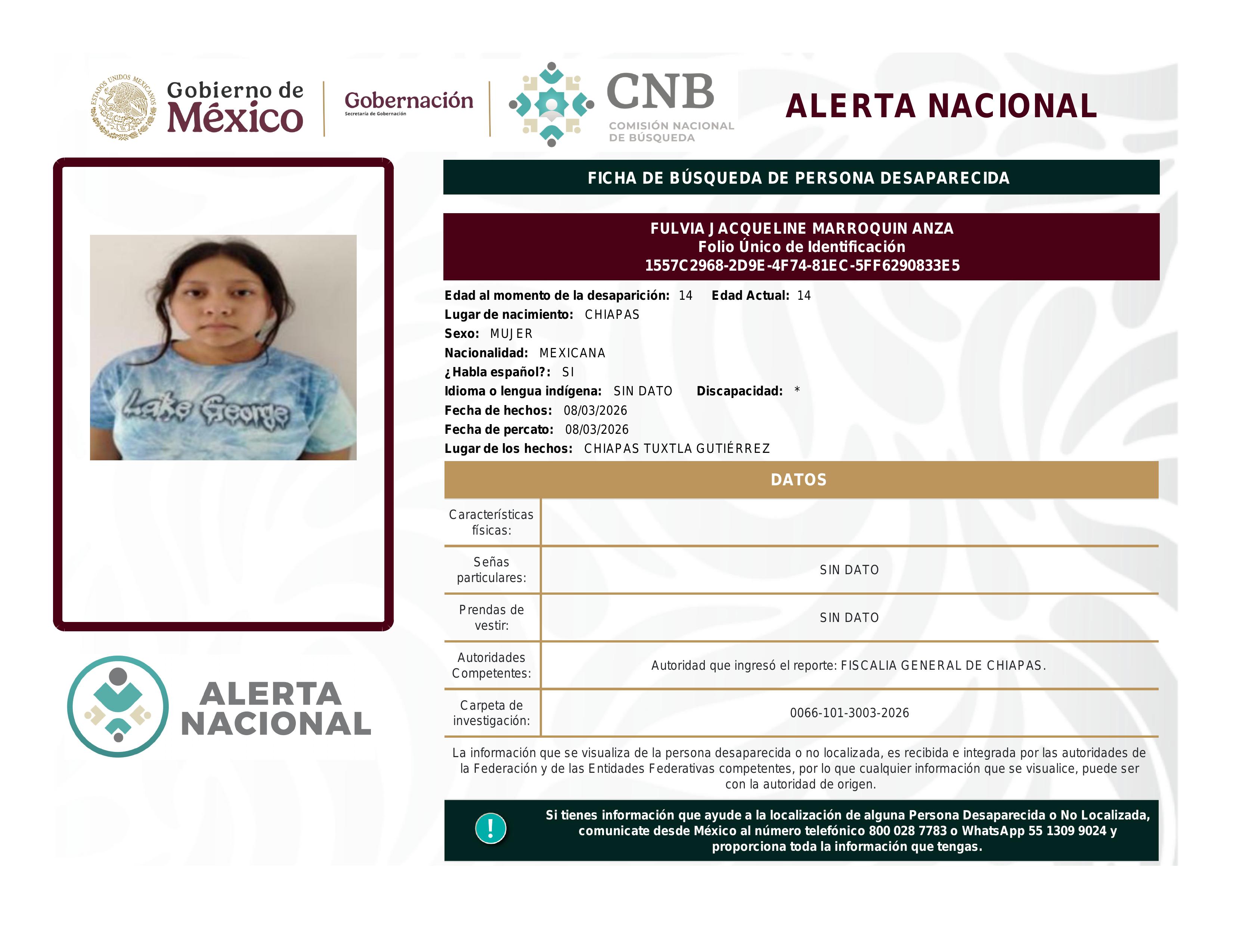 alerta nacional