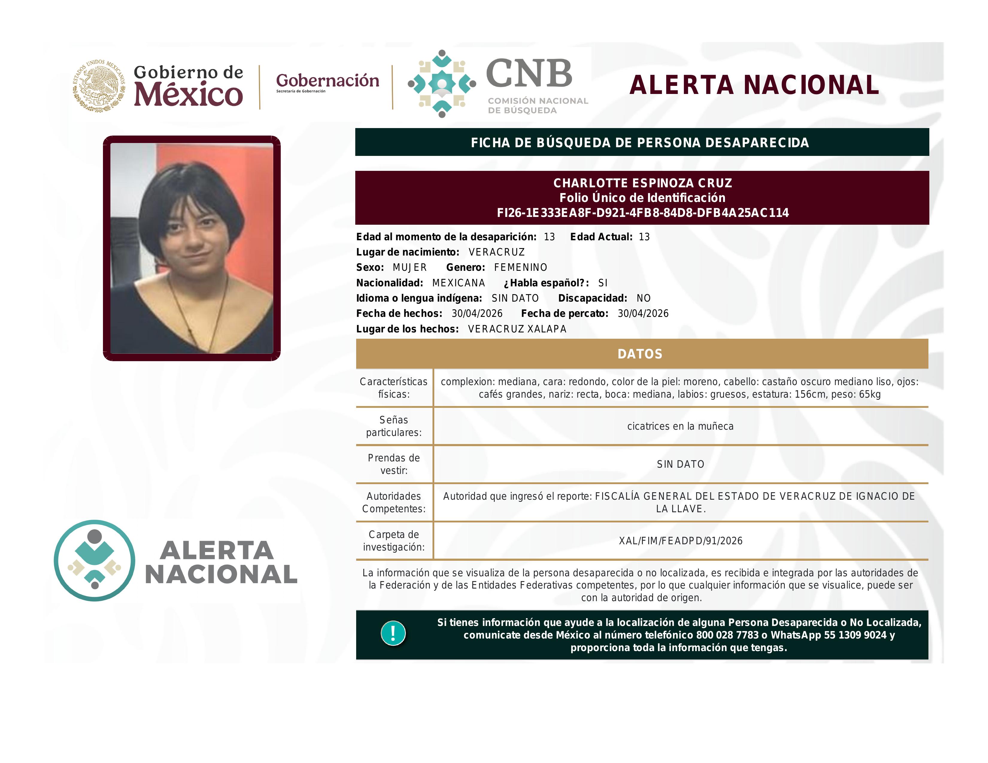 alerta nacional