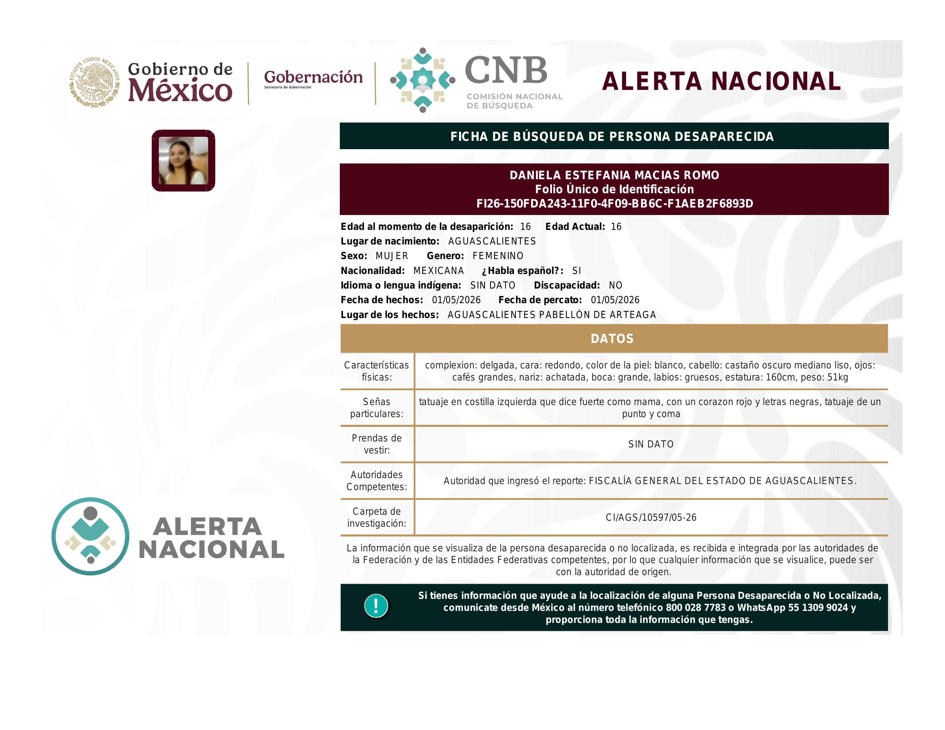 alerta nacional