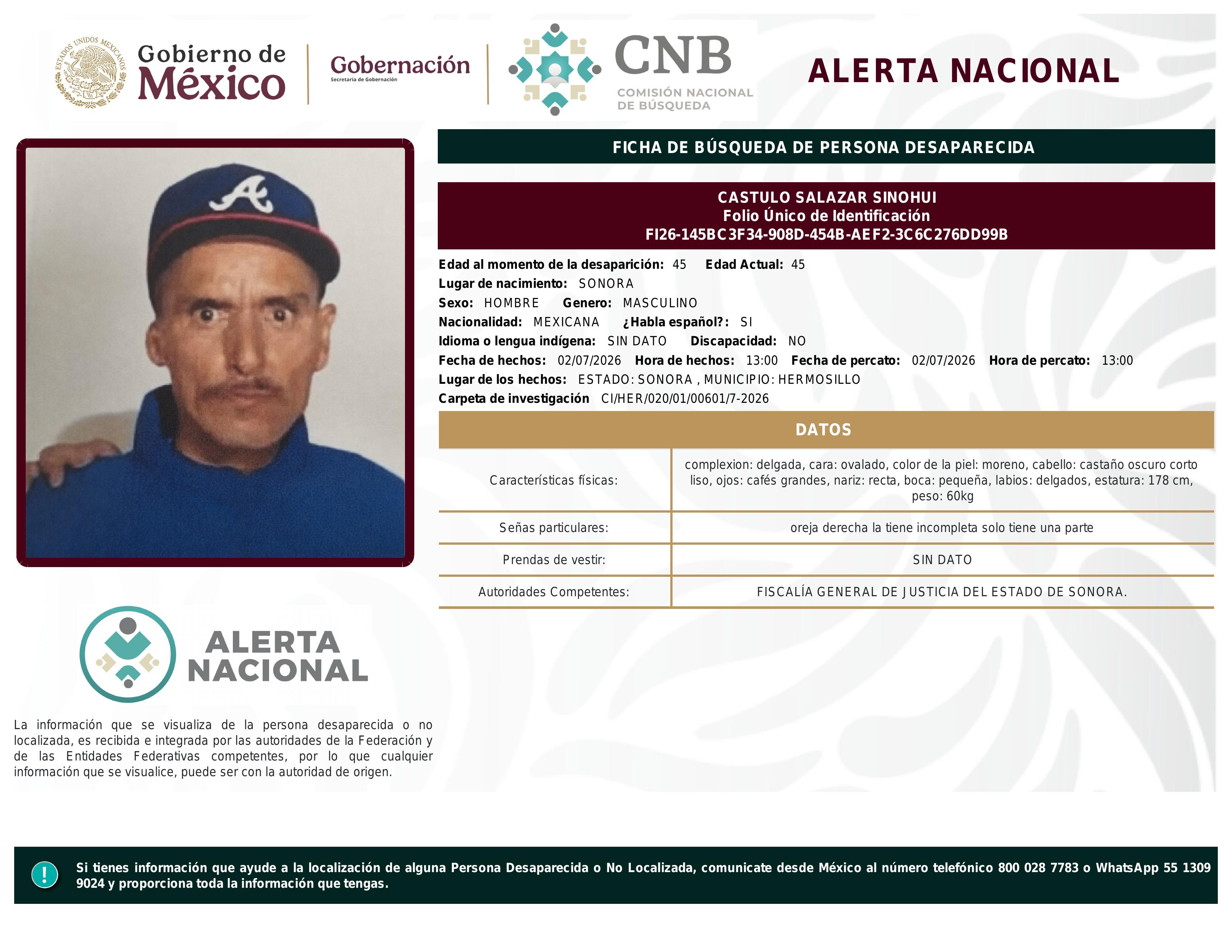 alerta nacional
