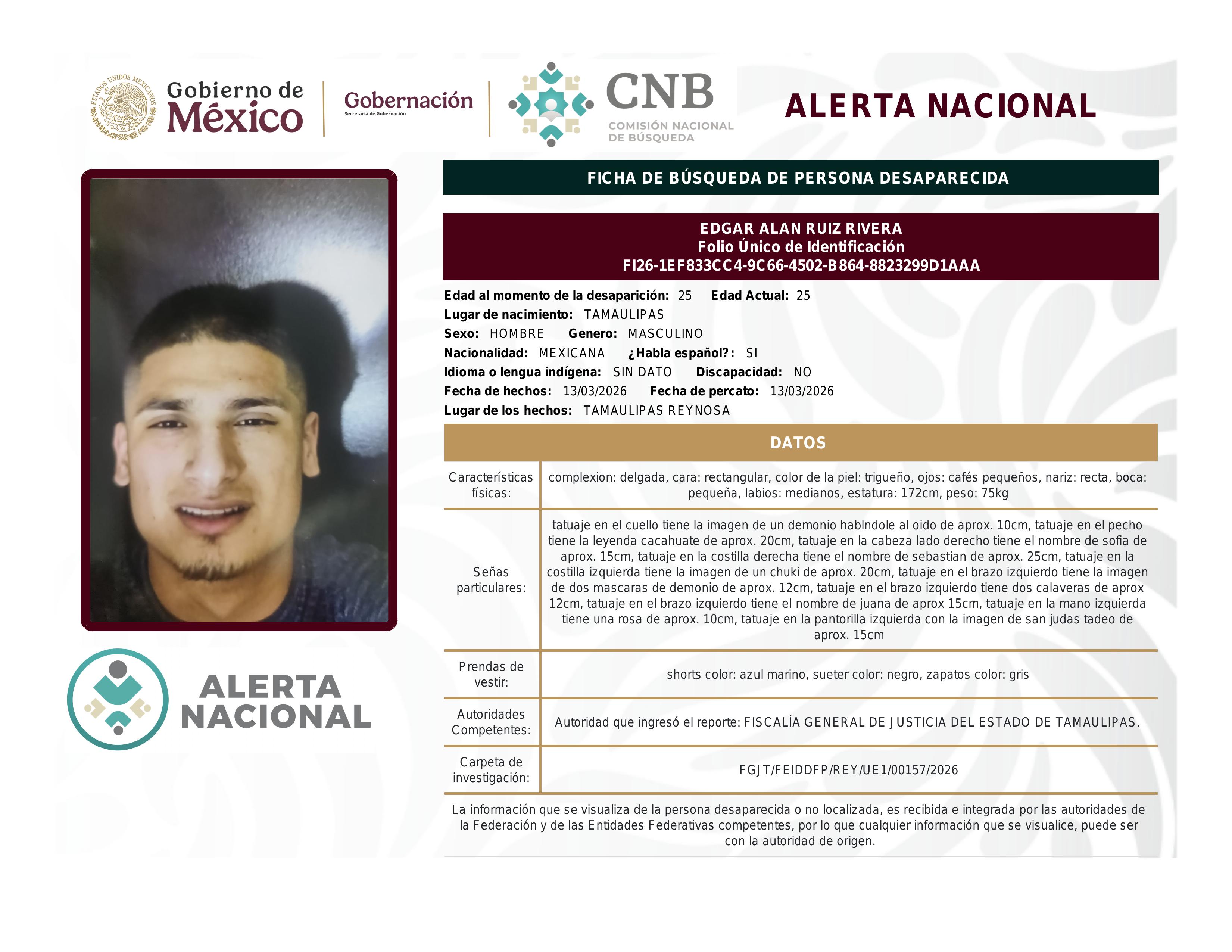 alerta nacional