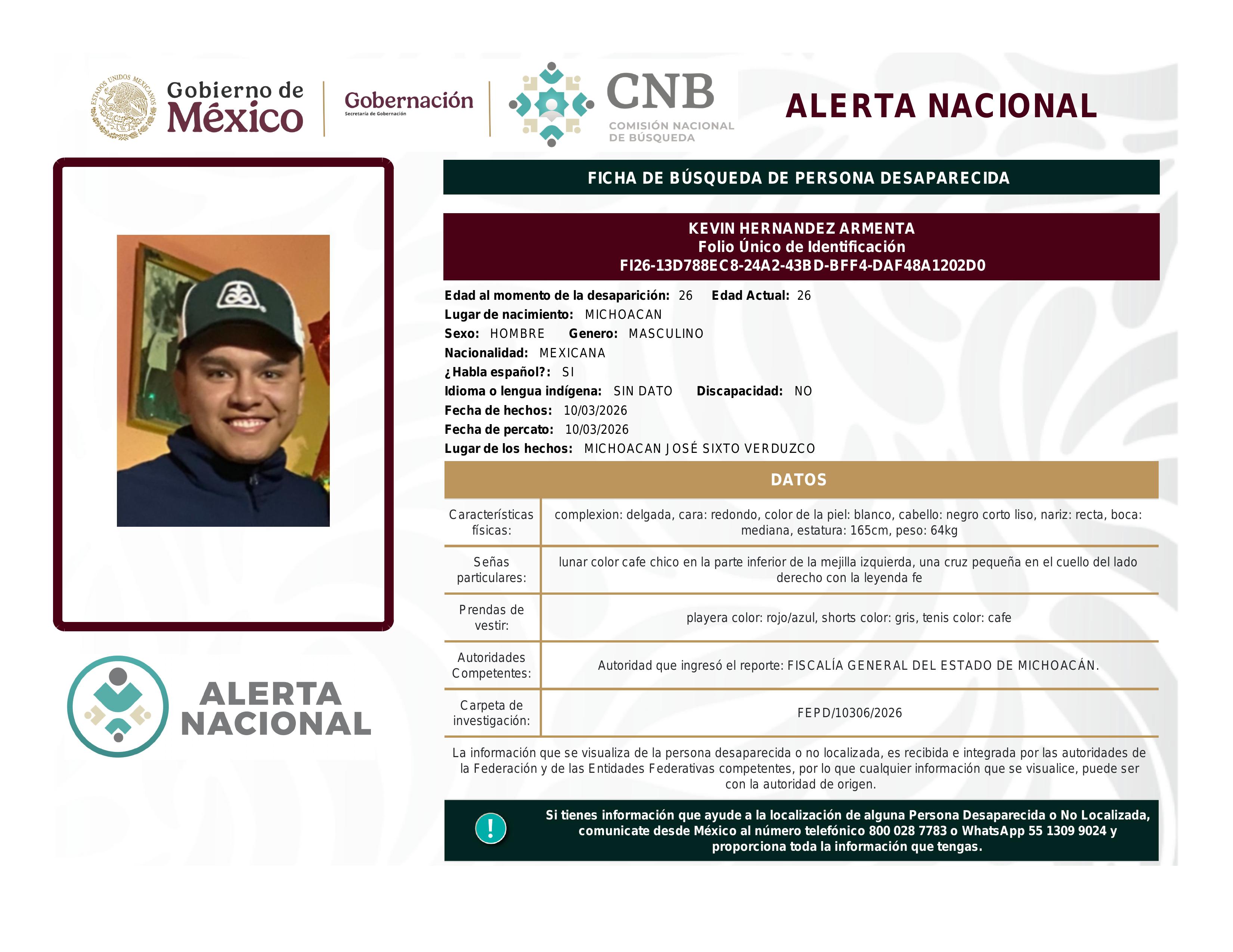 alerta nacional