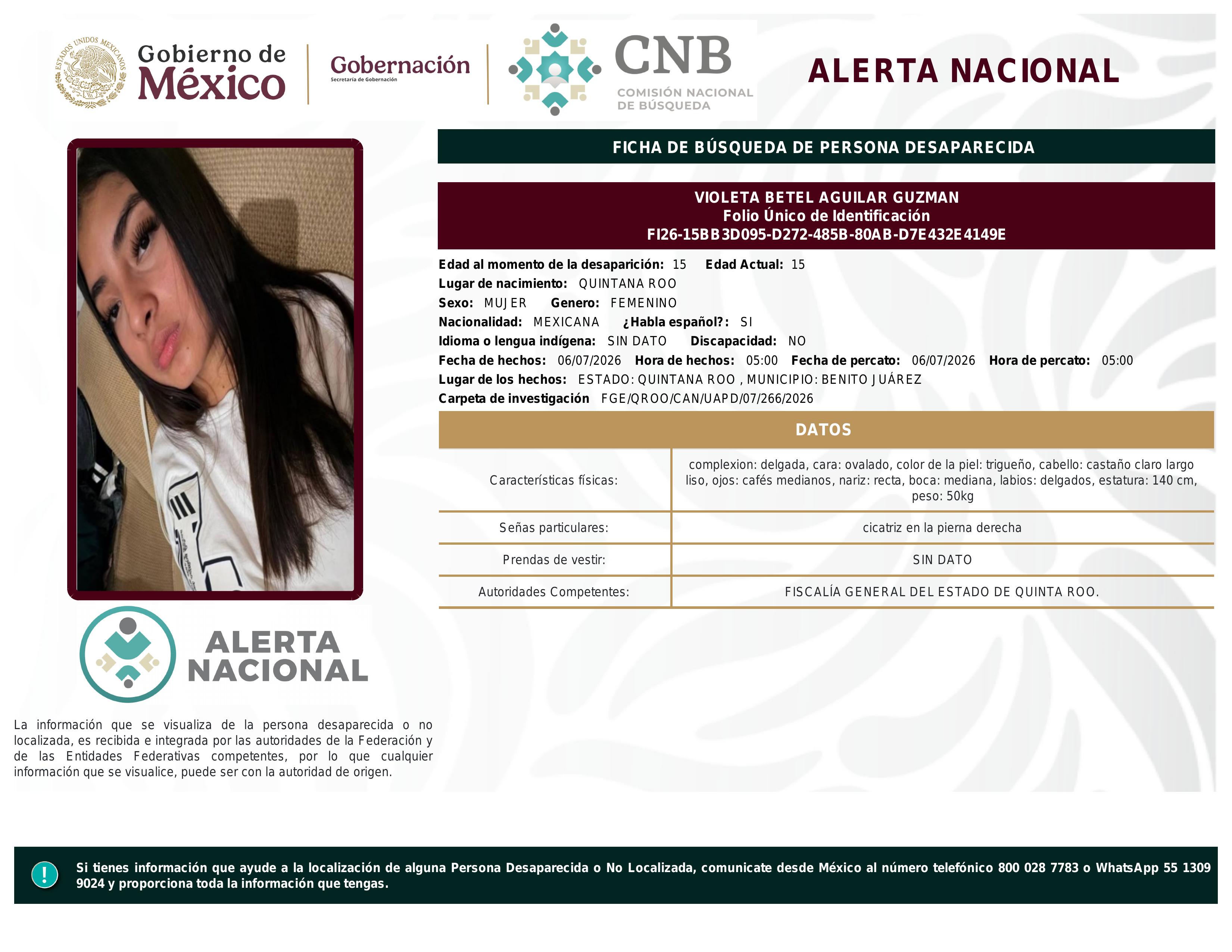 alerta nacional