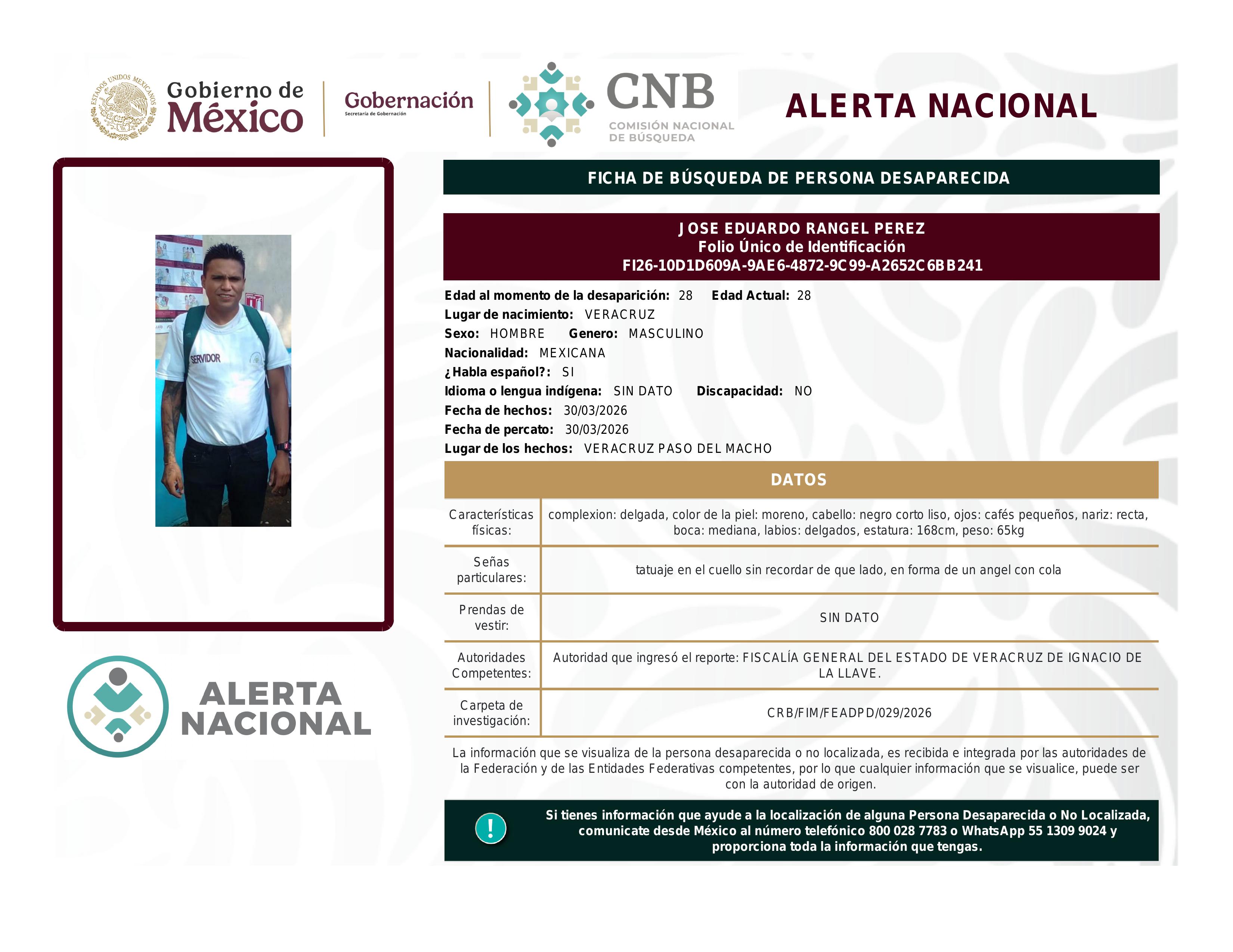 alerta nacional