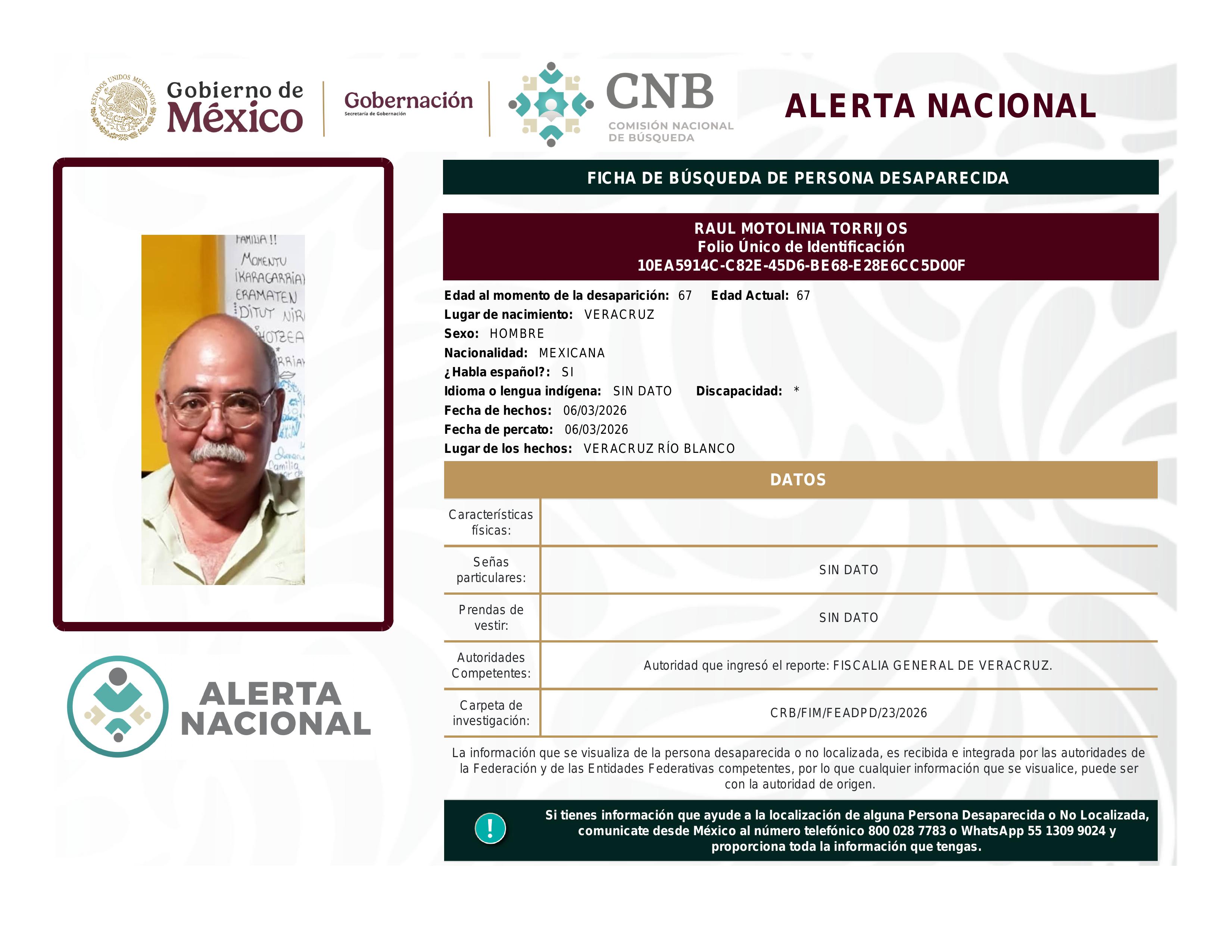 alerta nacional