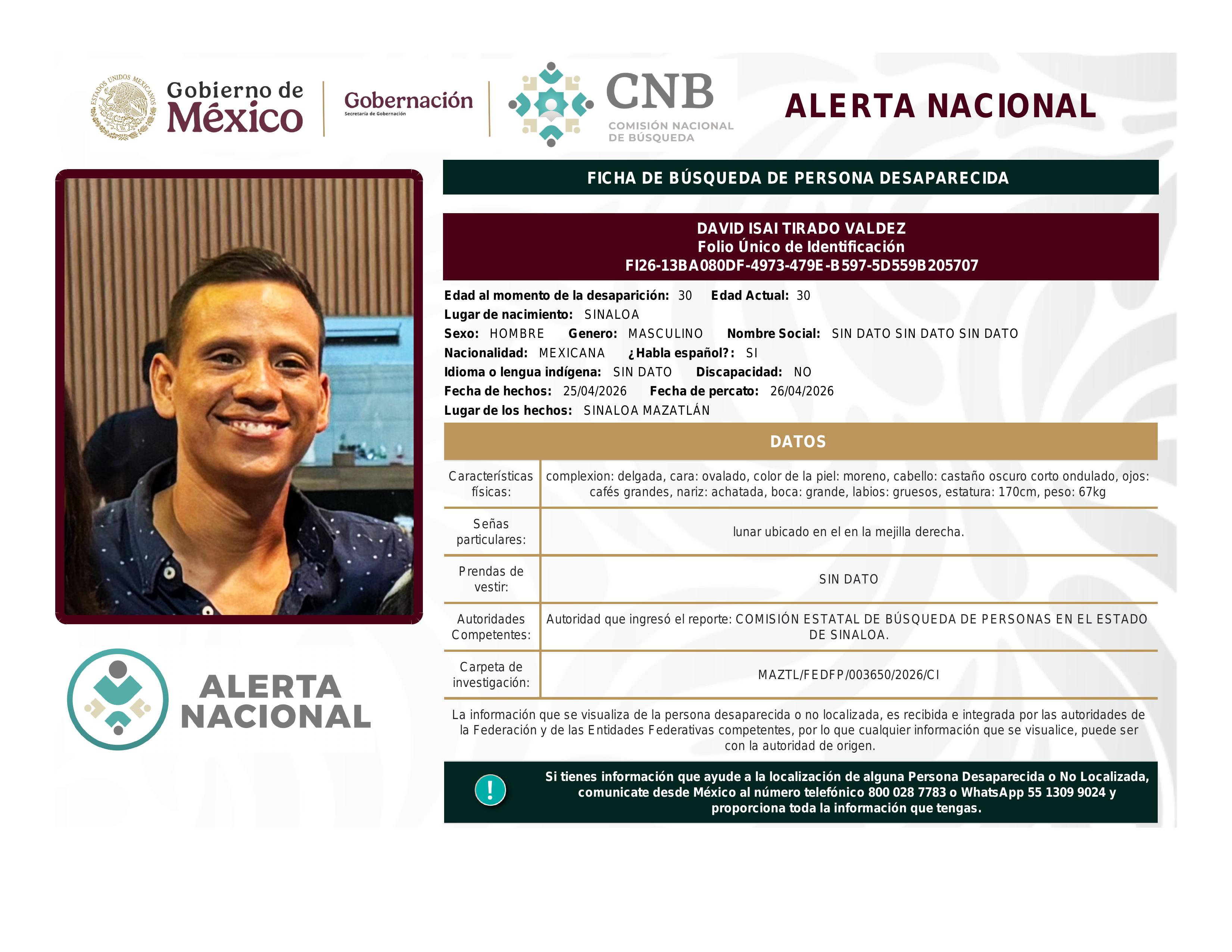 alerta nacional