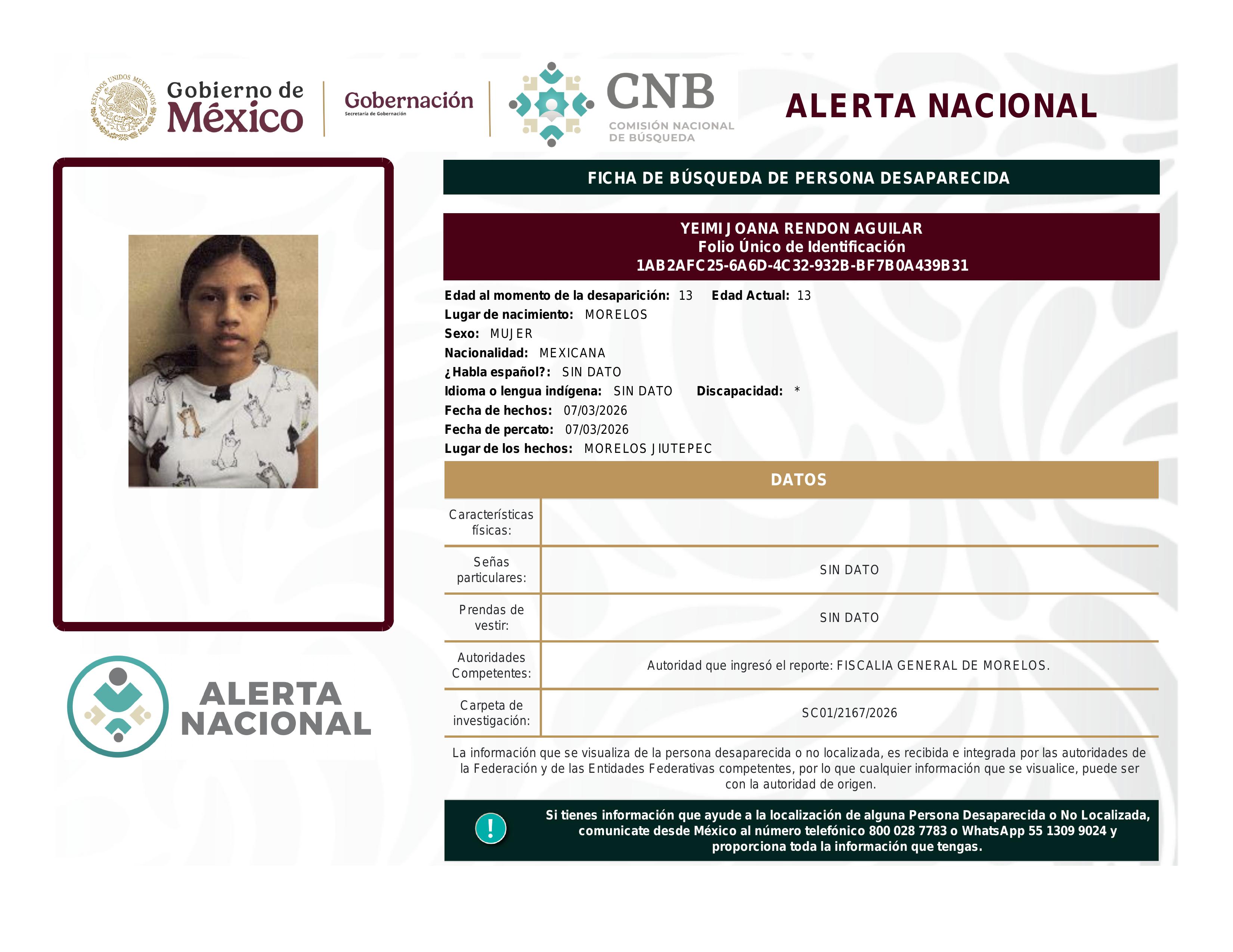 alerta nacional