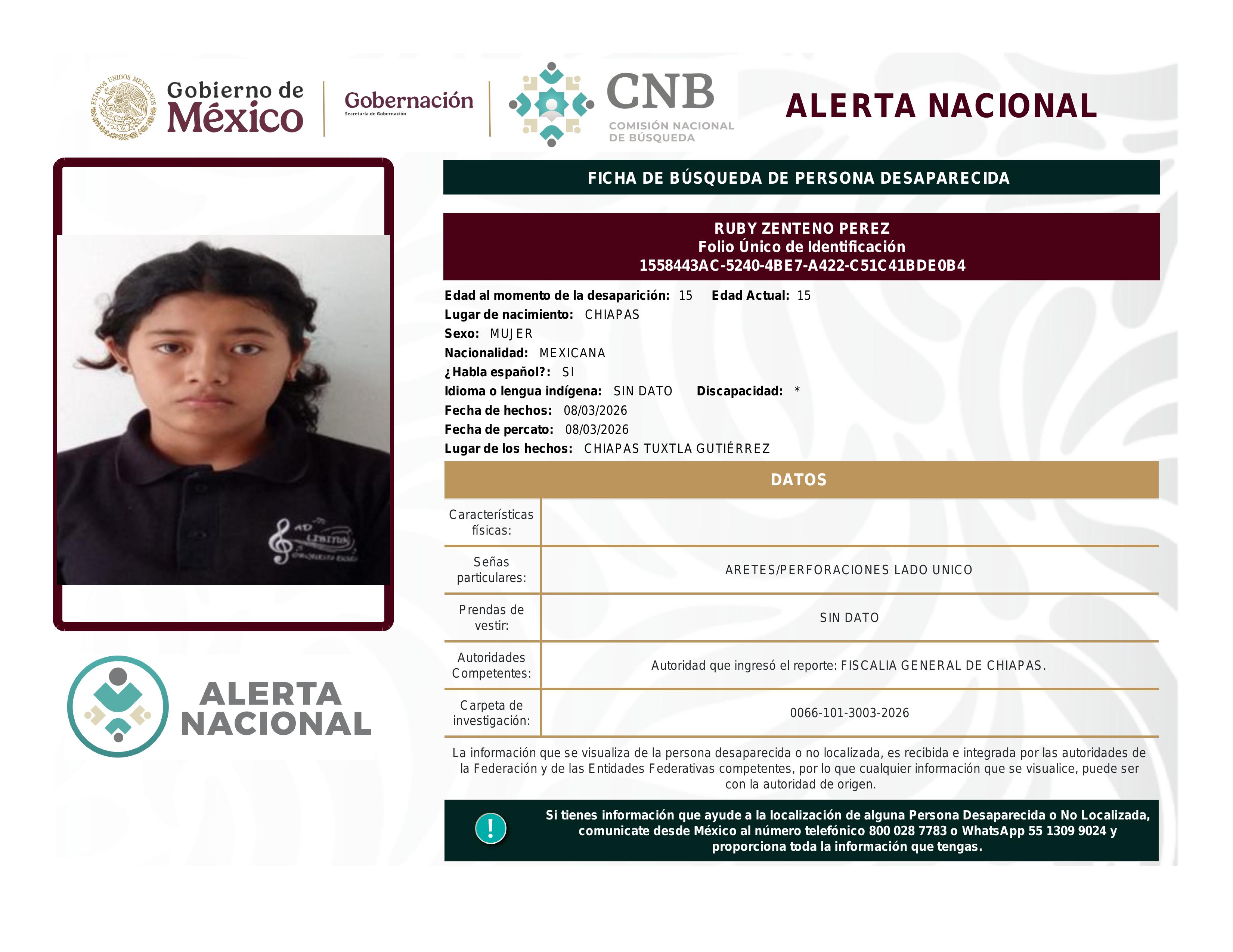 alerta nacional