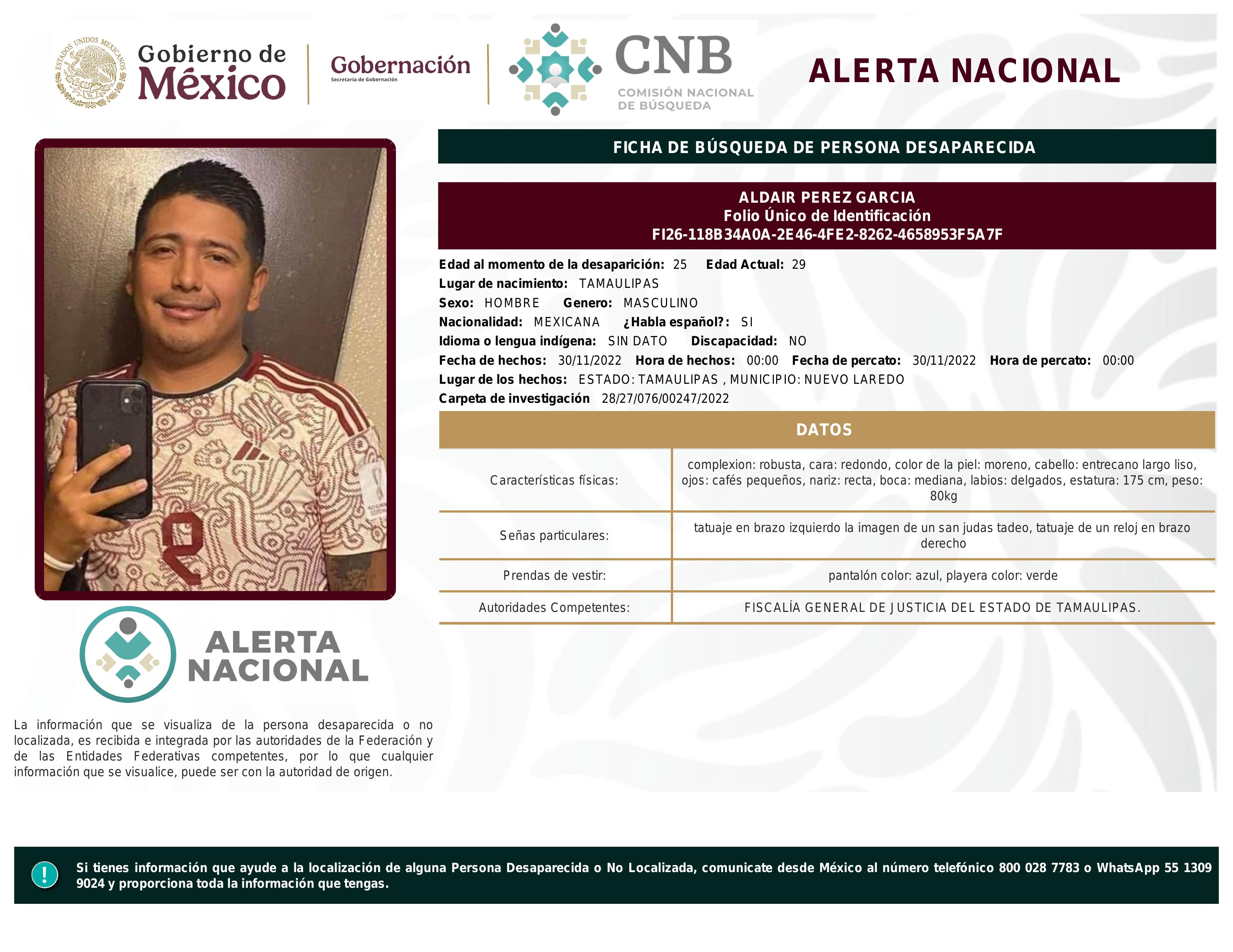 alerta nacional