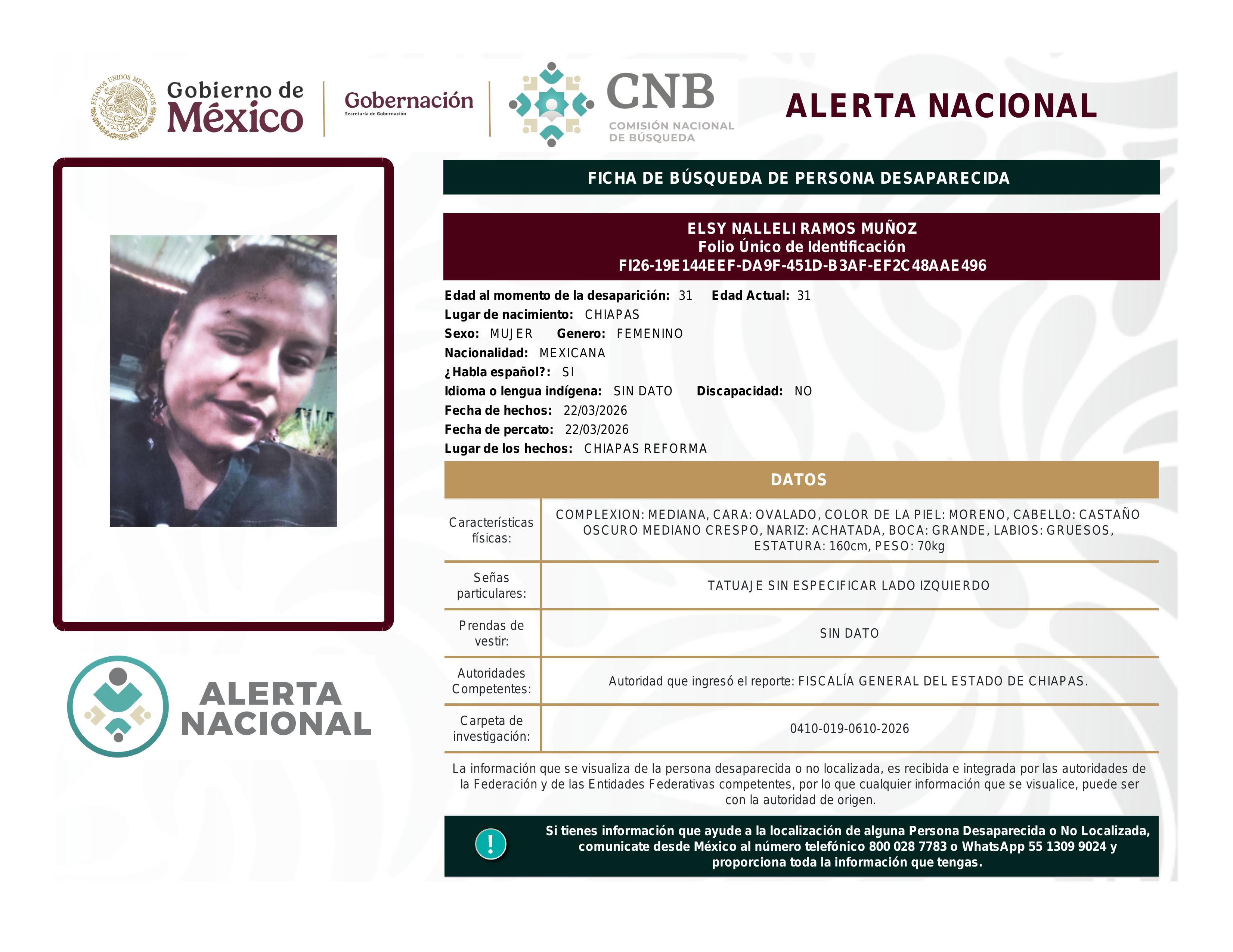 alerta nacional